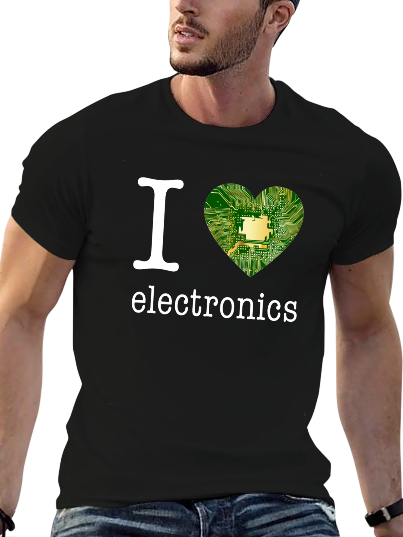 I Heart Electronics Black T-Shirt