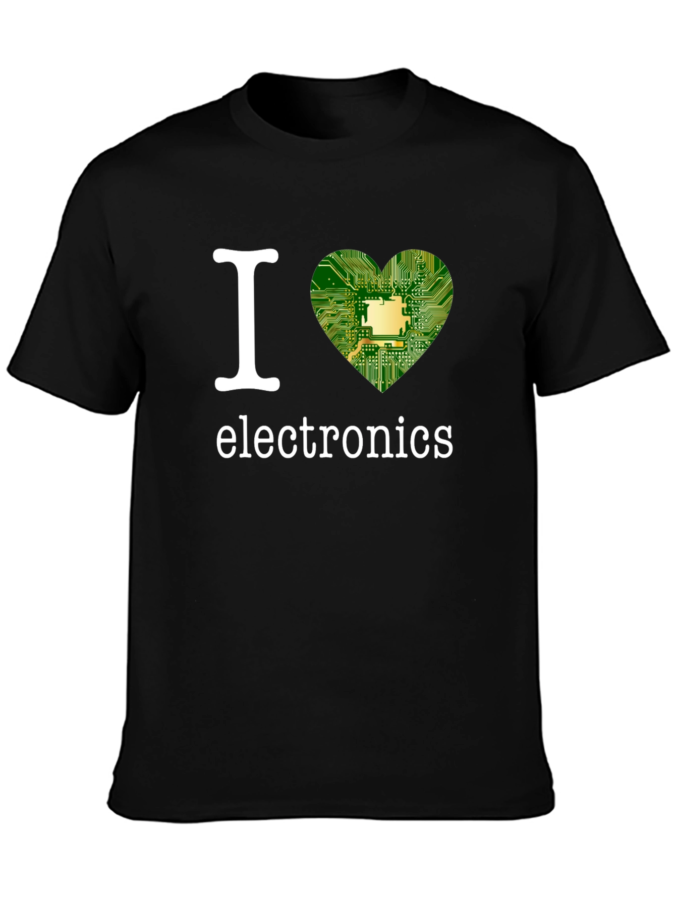 I Heart Electronics Black T-Shirt