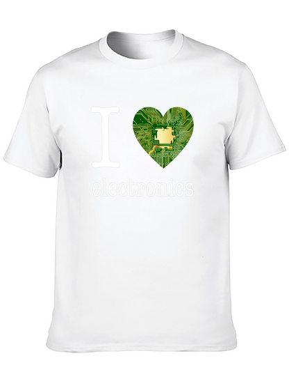 I Heart Electronics Black T-Shirt