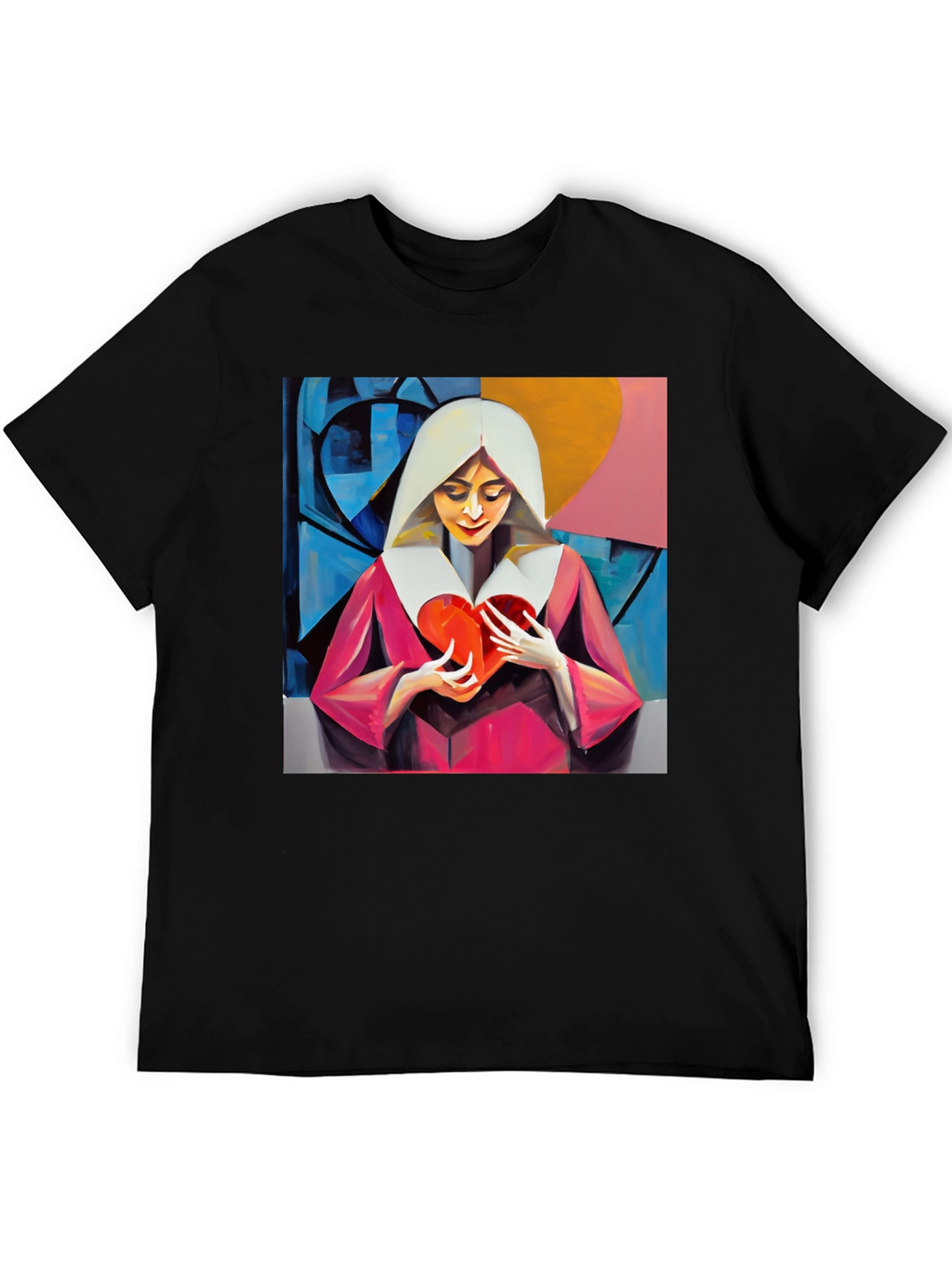 Heartfelt Artistic Graphic Tee - Modern Art T-Shirt