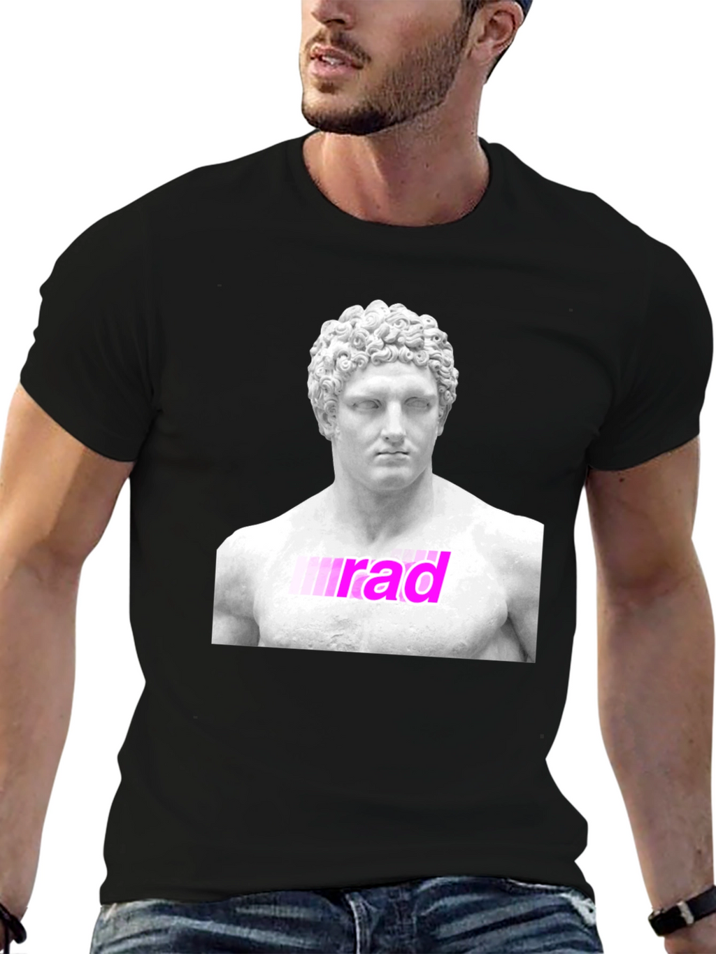 Rad Statue Graphic T-Shirt