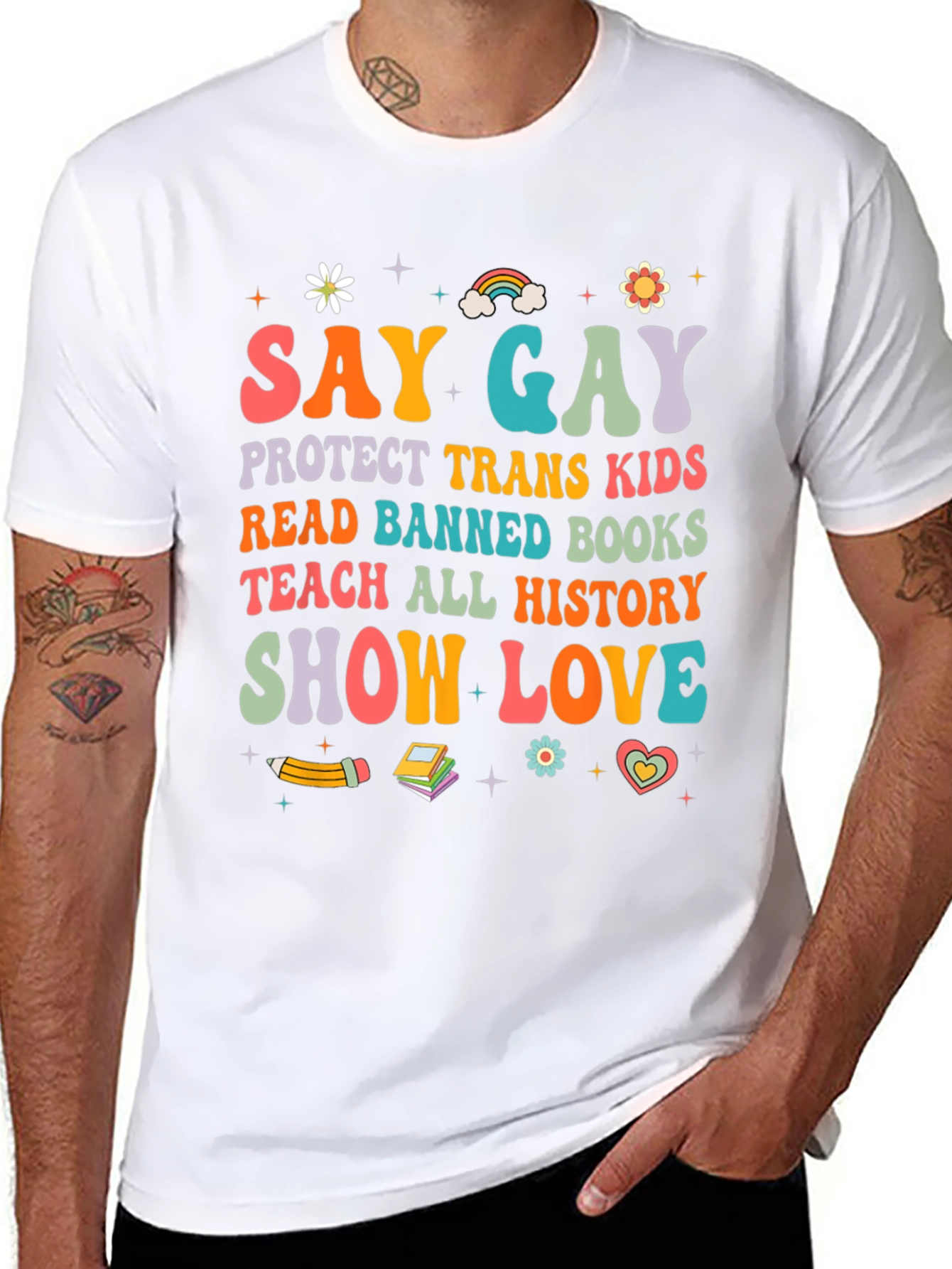 Say Gay T-Shirt - Protect Trans Kids Read Banned Books