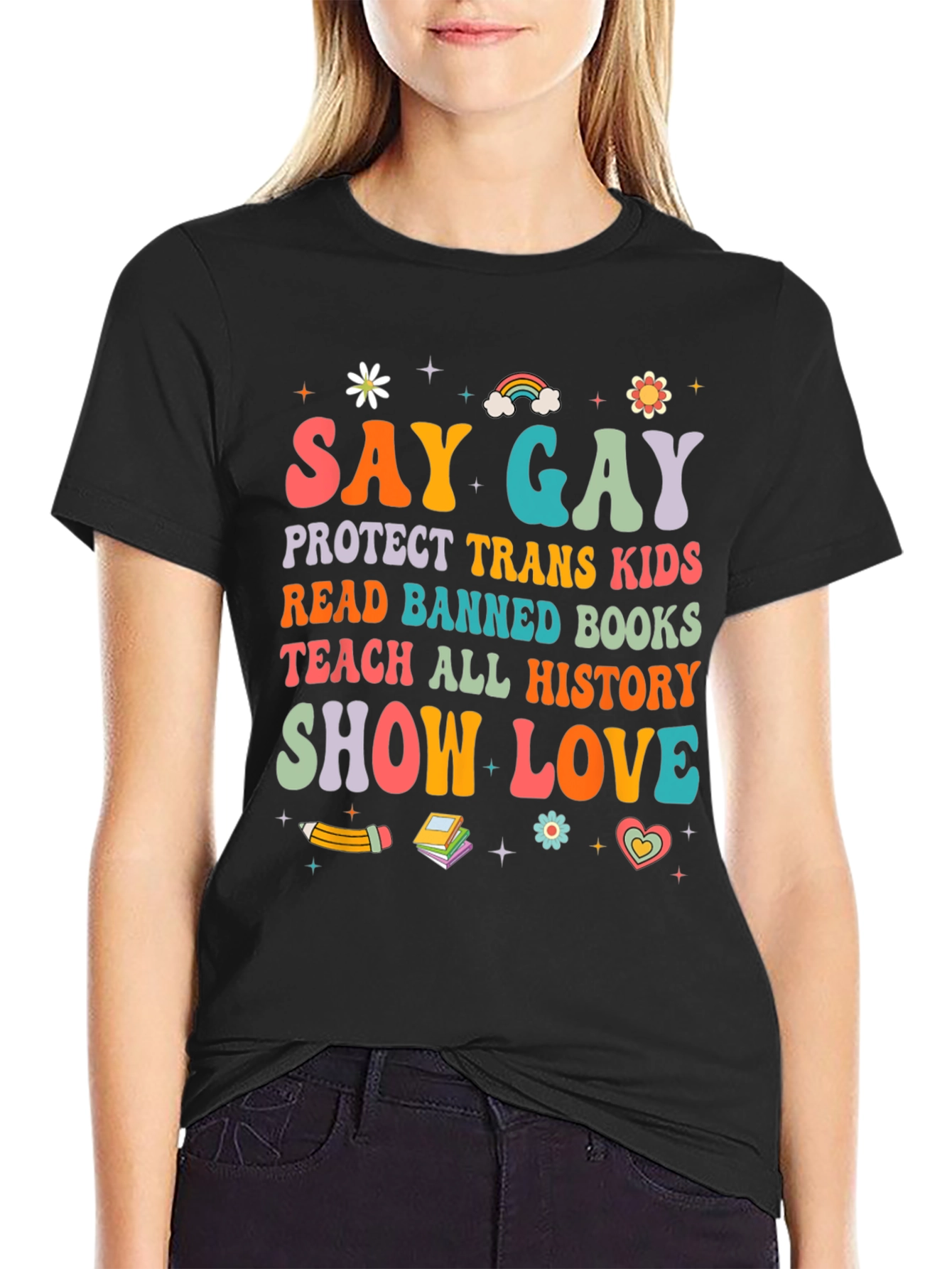 Say Gay T-Shirt - Protect Trans Kids Read Banned Books