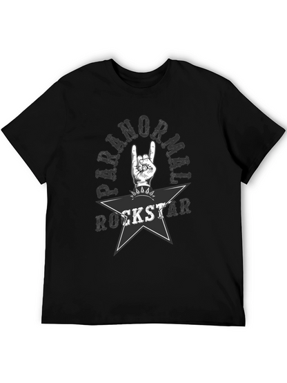 Paranormal Rockstar Graphic Tee - Black Cotton T-Shirt