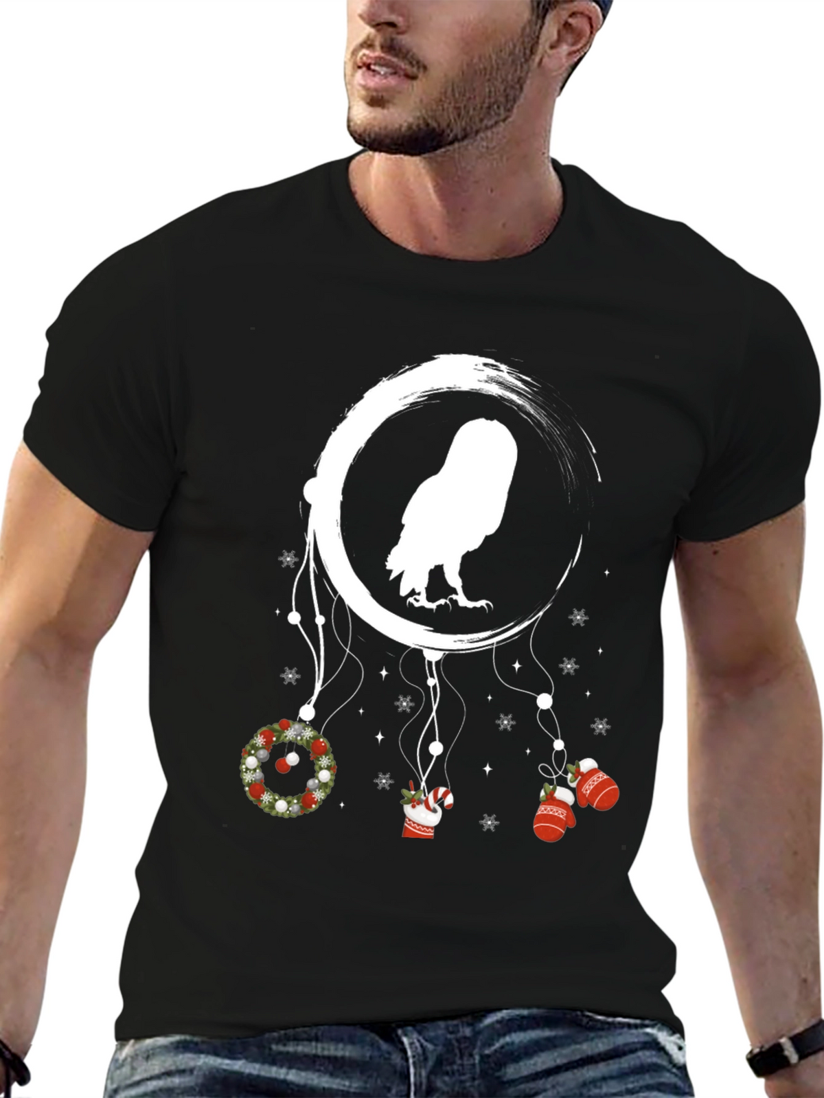 Owl Dream Catcher Christmas T-Shirt
