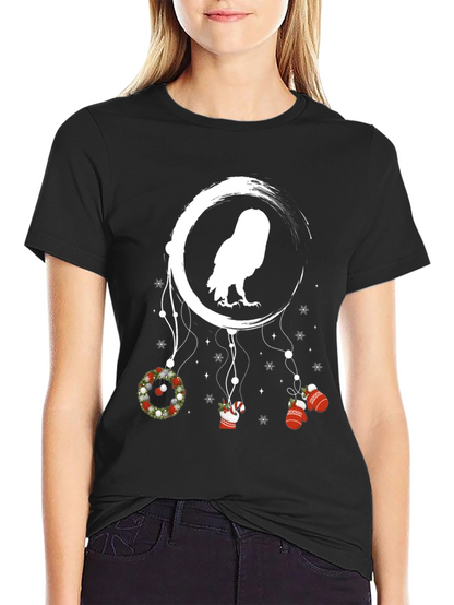 Owl Dream Catcher Christmas T-Shirt