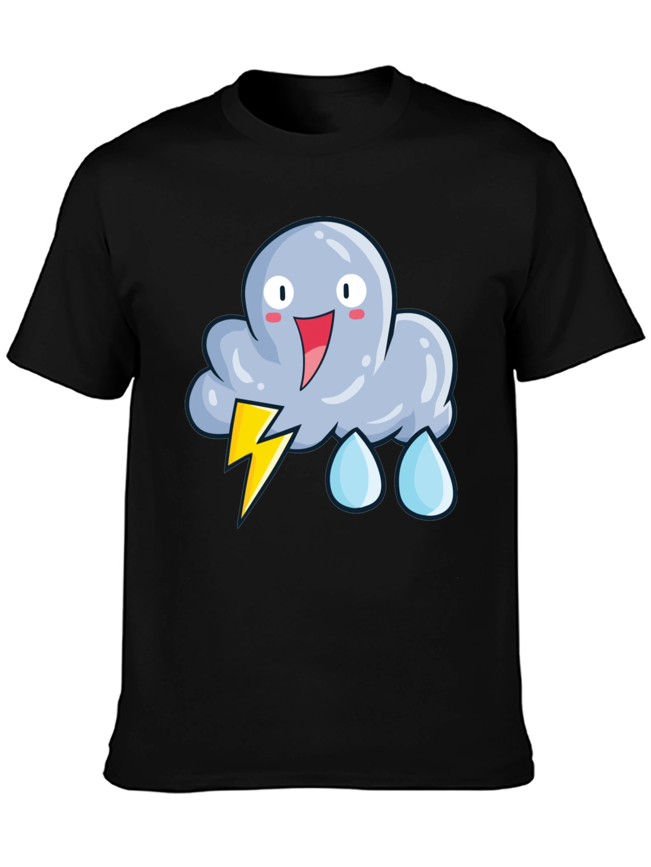 Cartoon Storm Cloud T-Shirt - Funny Weather Tee