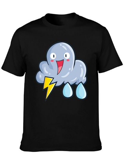 Cartoon Storm Cloud T-Shirt - Funny Weather Tee