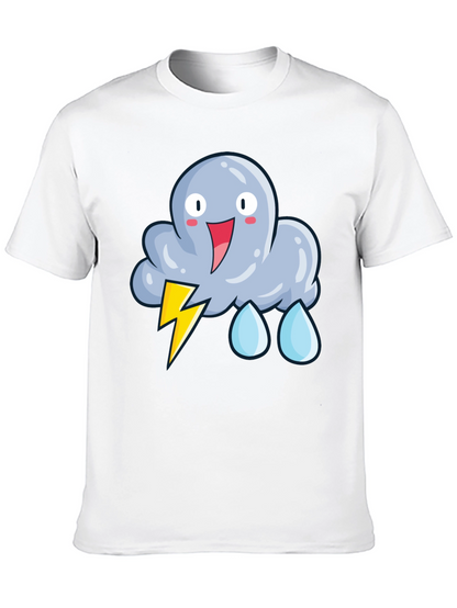 Cartoon Storm Cloud T-Shirt - Funny Weather Tee