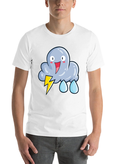 Cartoon Storm Cloud T-Shirt - Funny Weather Tee