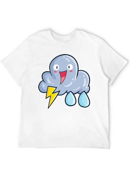 Cartoon Storm Cloud T-Shirt - Funny Weather Tee