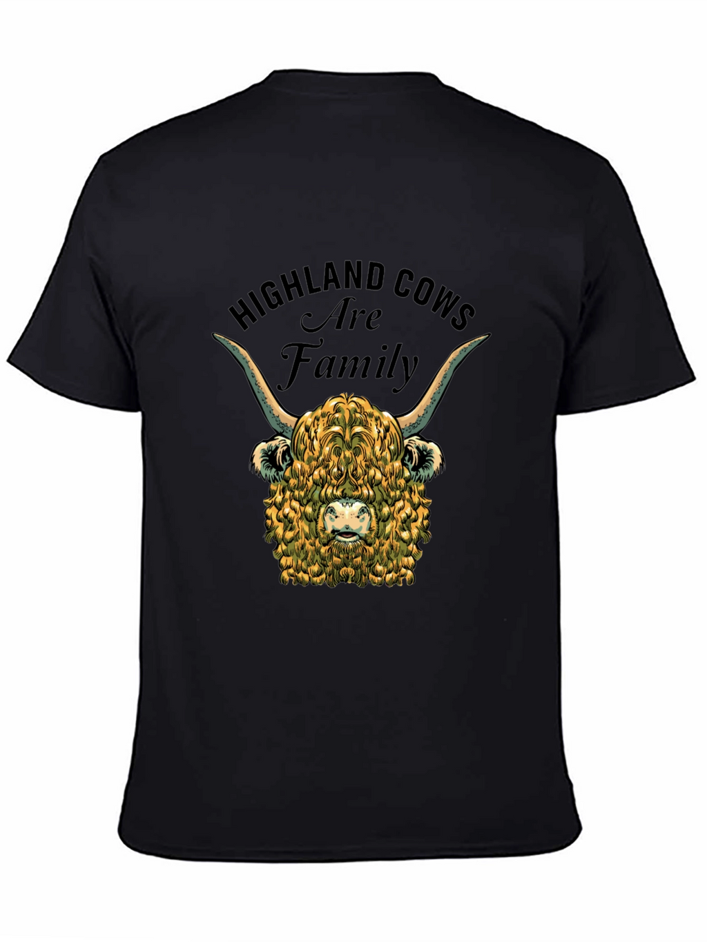 Highland Cow Family Graphic T-Shirt