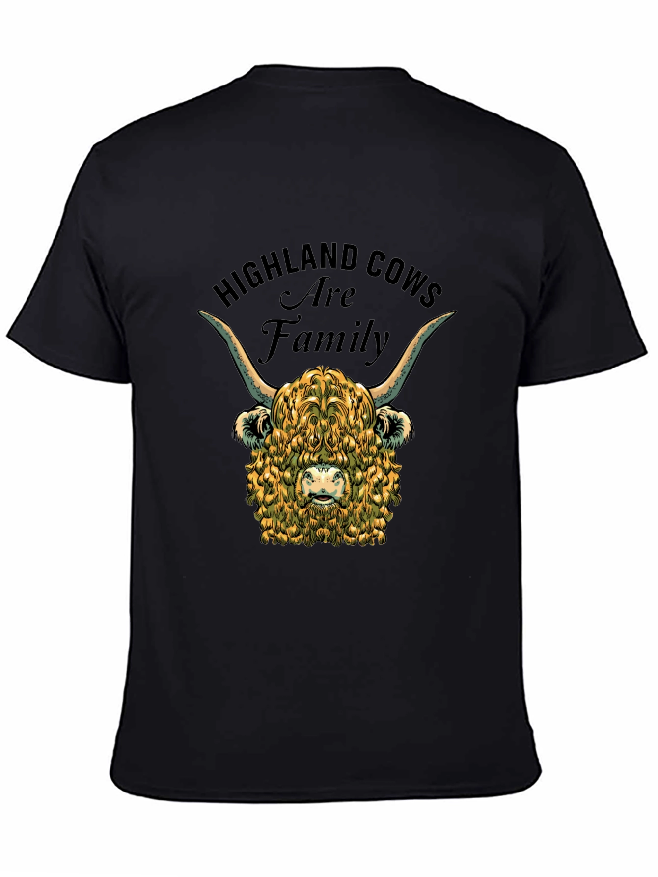 Highland Cow Family Graphic T-Shirt