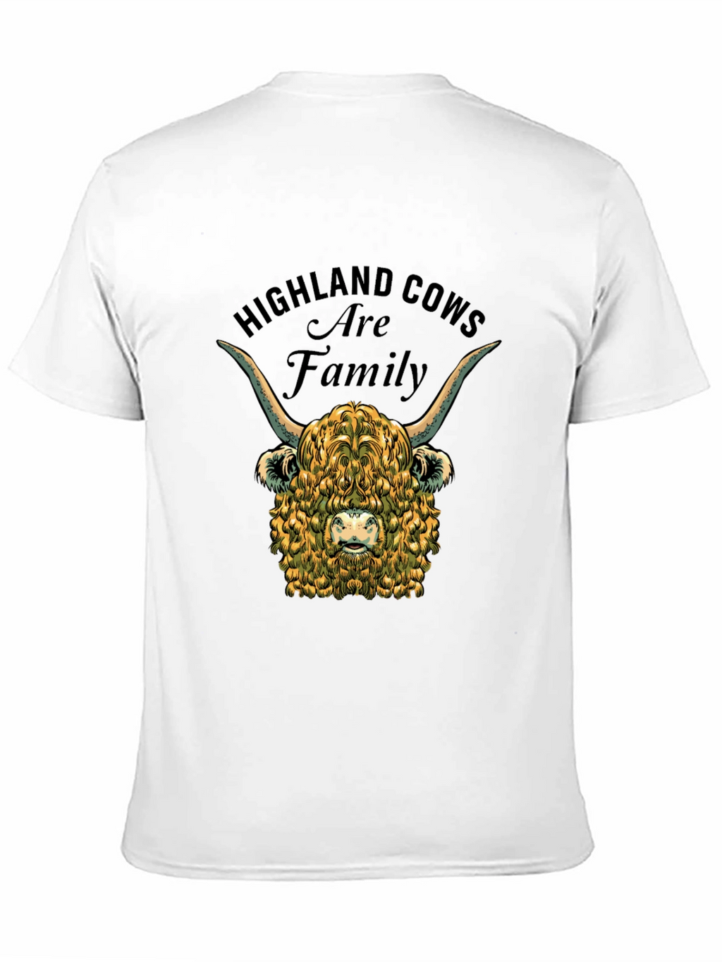 Highland Cow Family Graphic T-Shirt