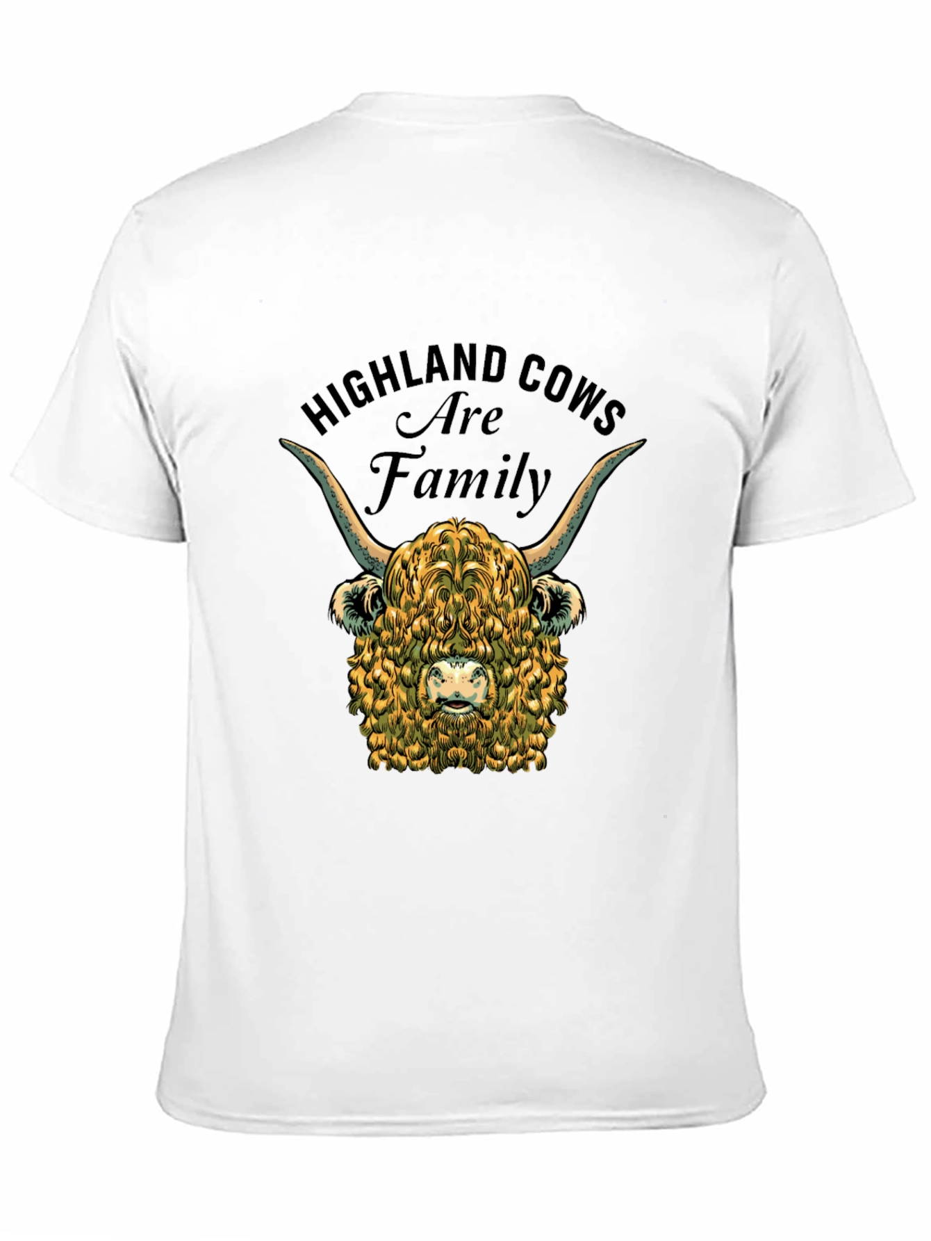 Highland Cow Family Graphic T-Shirt