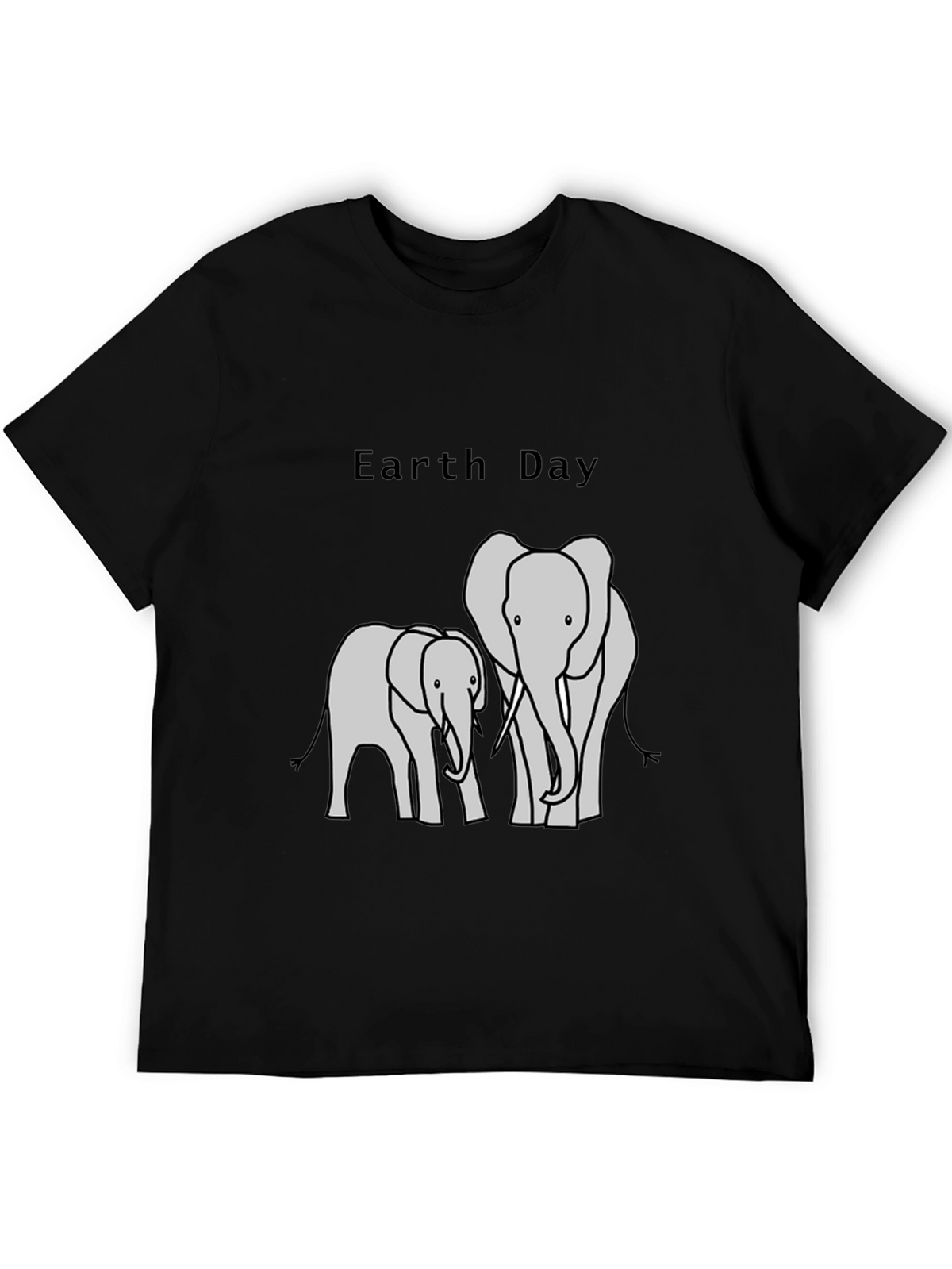 Earth Day Elephant Graphic T-Shirt