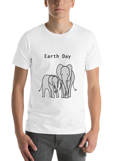 Earth Day Elephant Graphic T-Shirt