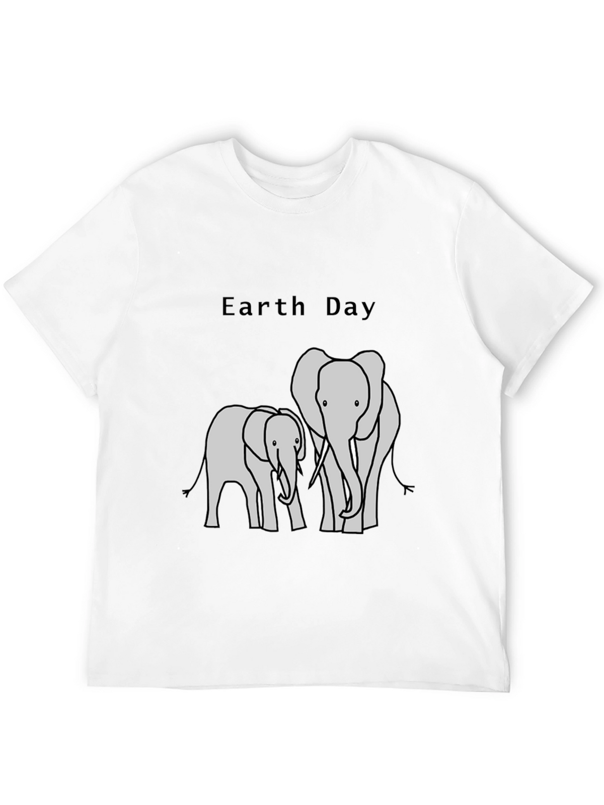 Earth Day Elephant Graphic T-Shirt