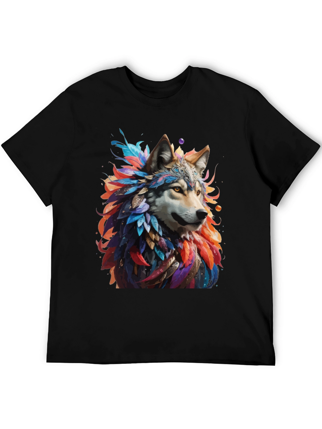Wolf Feather T-Shirt - Unique Graphic Tee