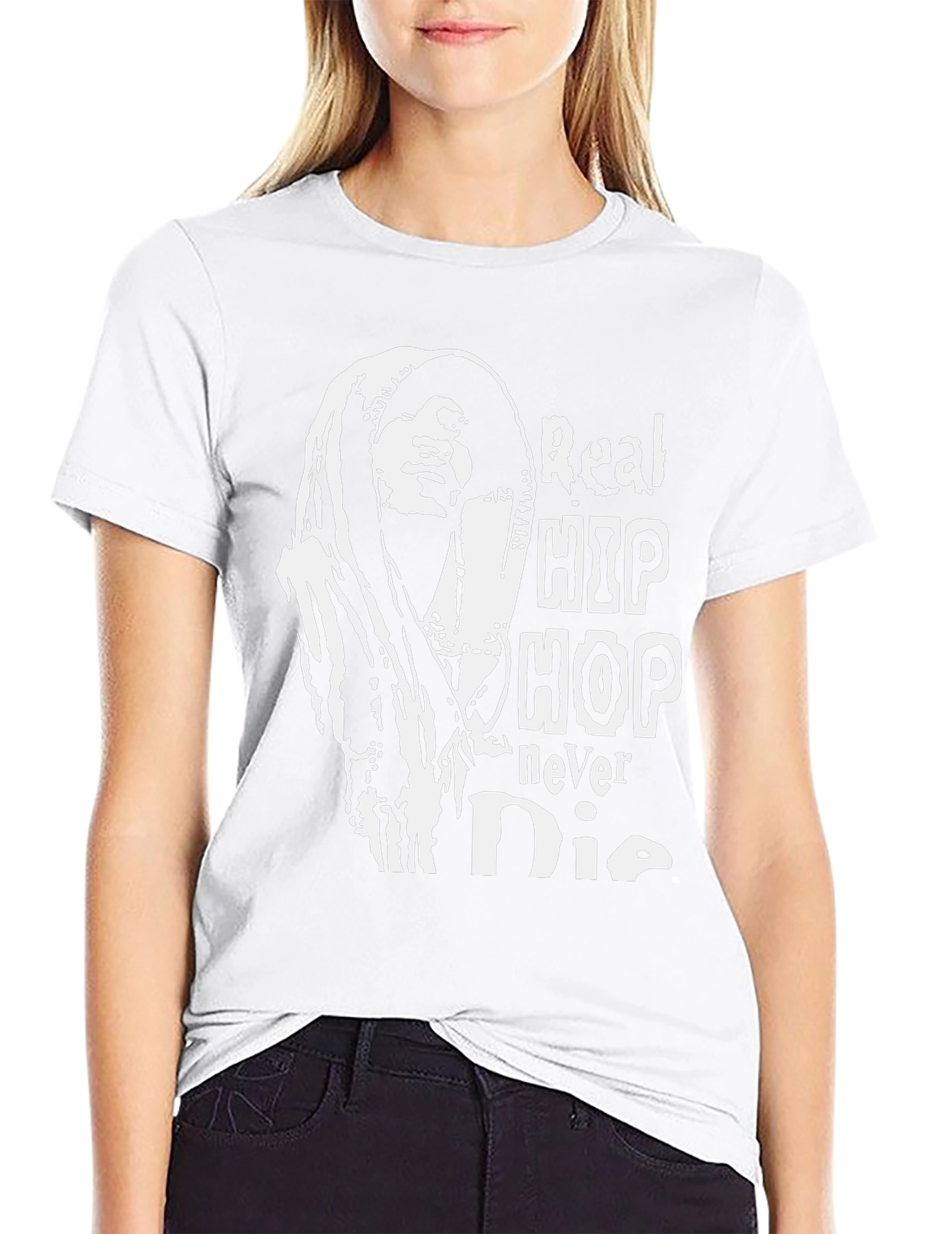 Real Hip Hop Never Die Black T-Shirt