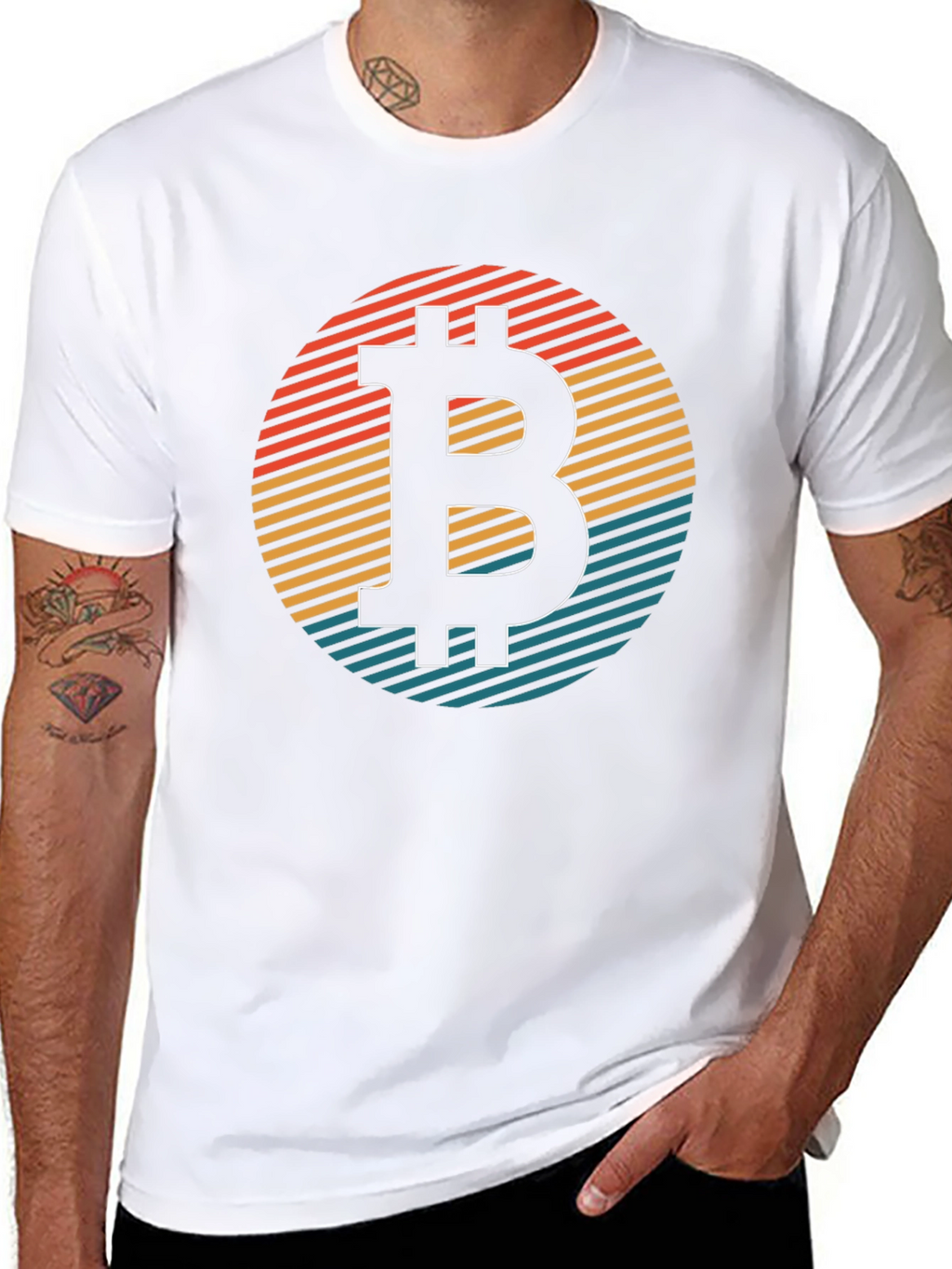 Bitcoin Retro Graphic Tee - Classic Crypto Style