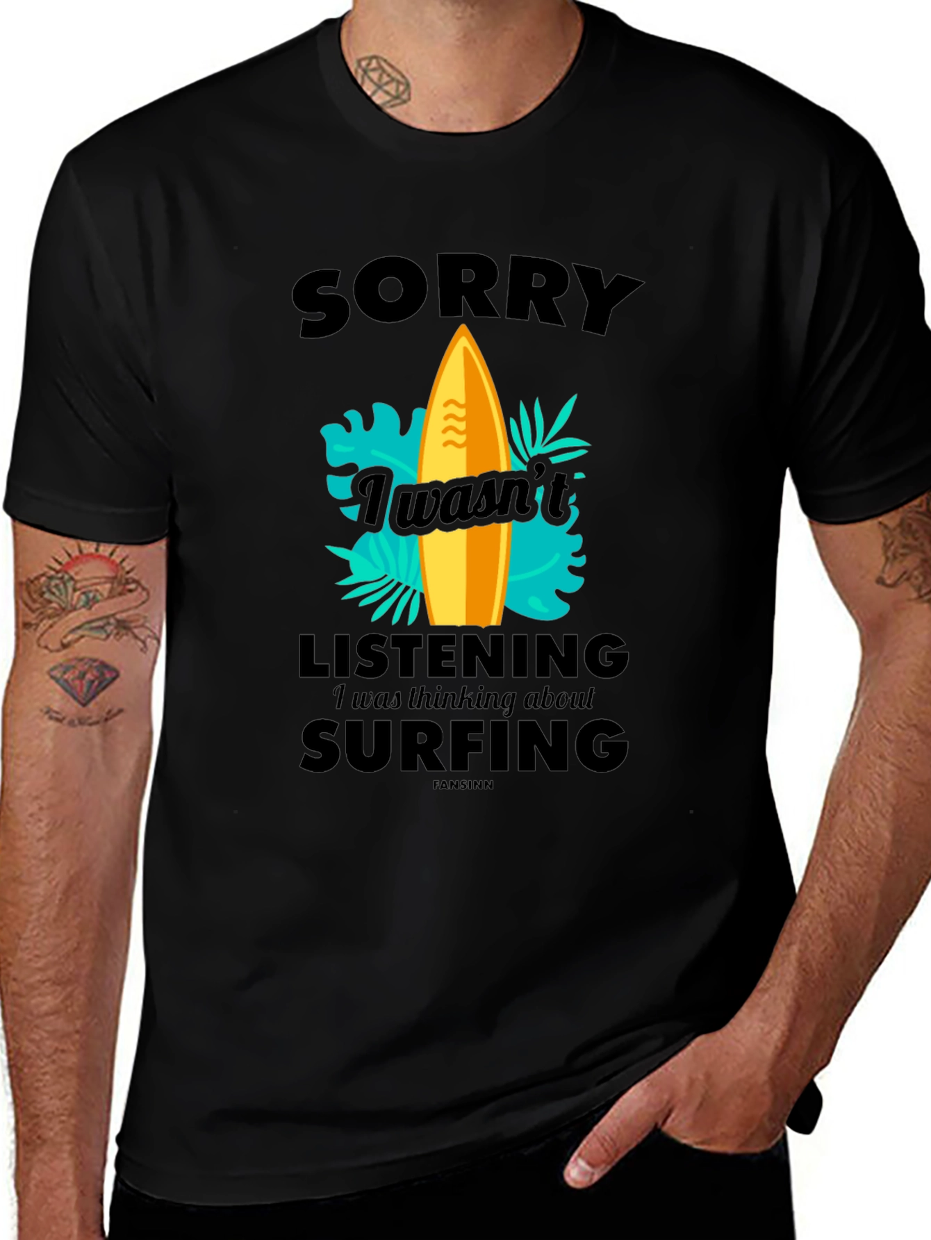 Funny Surfing T-Shirt - Sorry Wasnt Listening