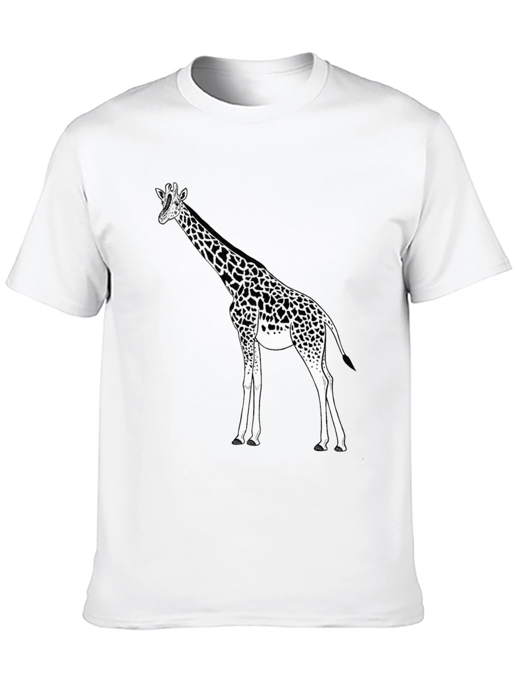 Giraffe Graphic Black T-Shirt