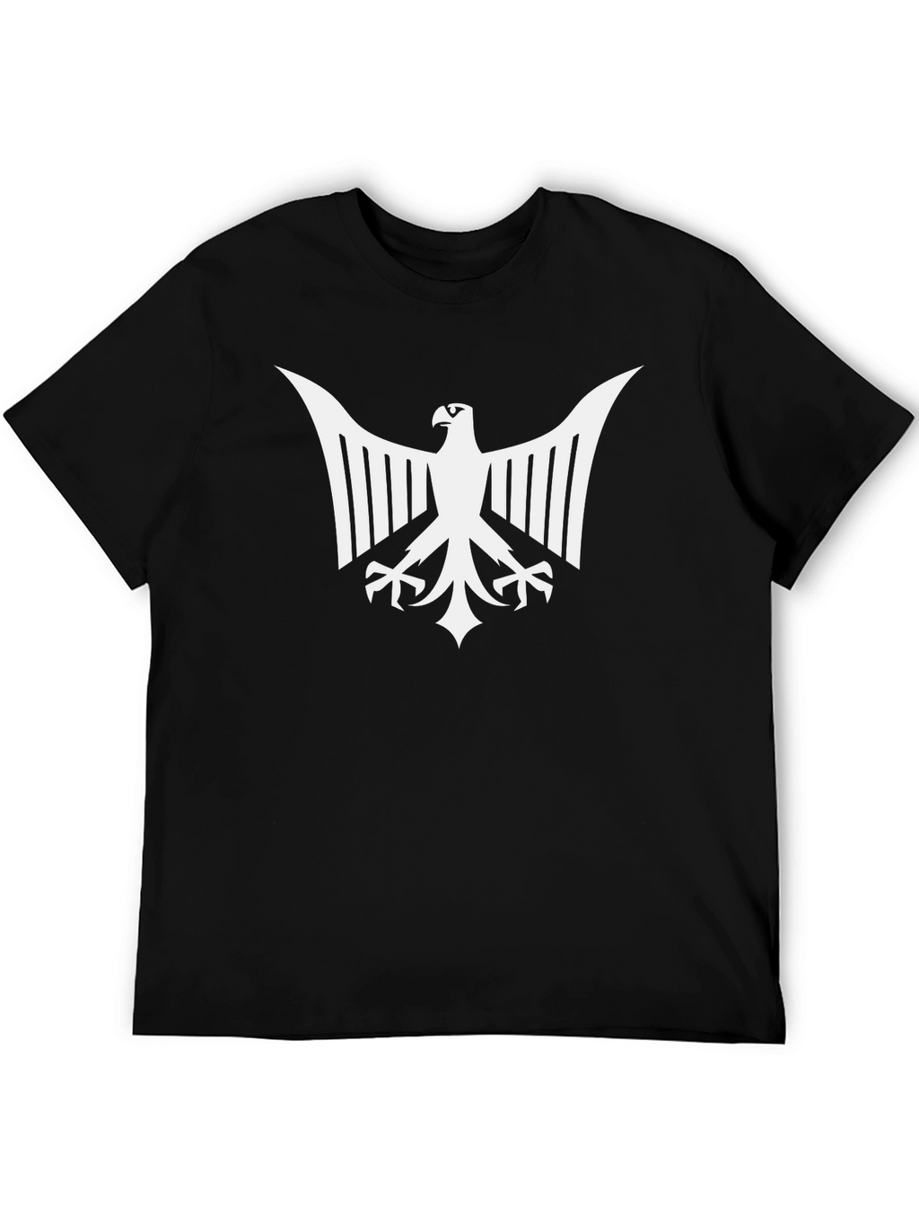 Eagle Emblem Graphic Tee - Bold Black T-Shirt