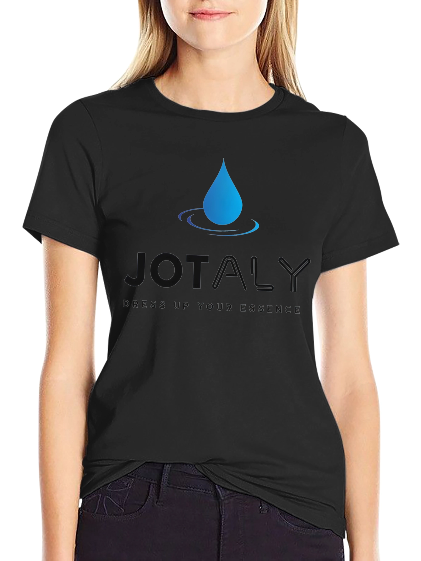 JOTALY Black T-Shirt - Dress Up Your Essence