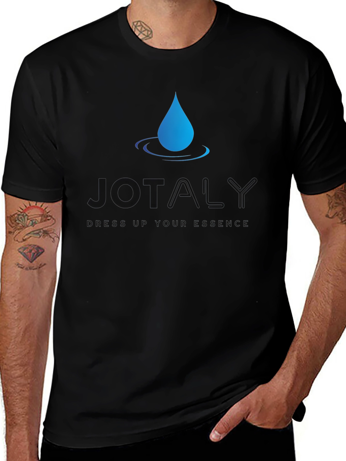 JOTALY Black T-Shirt - Dress Up Your Essence