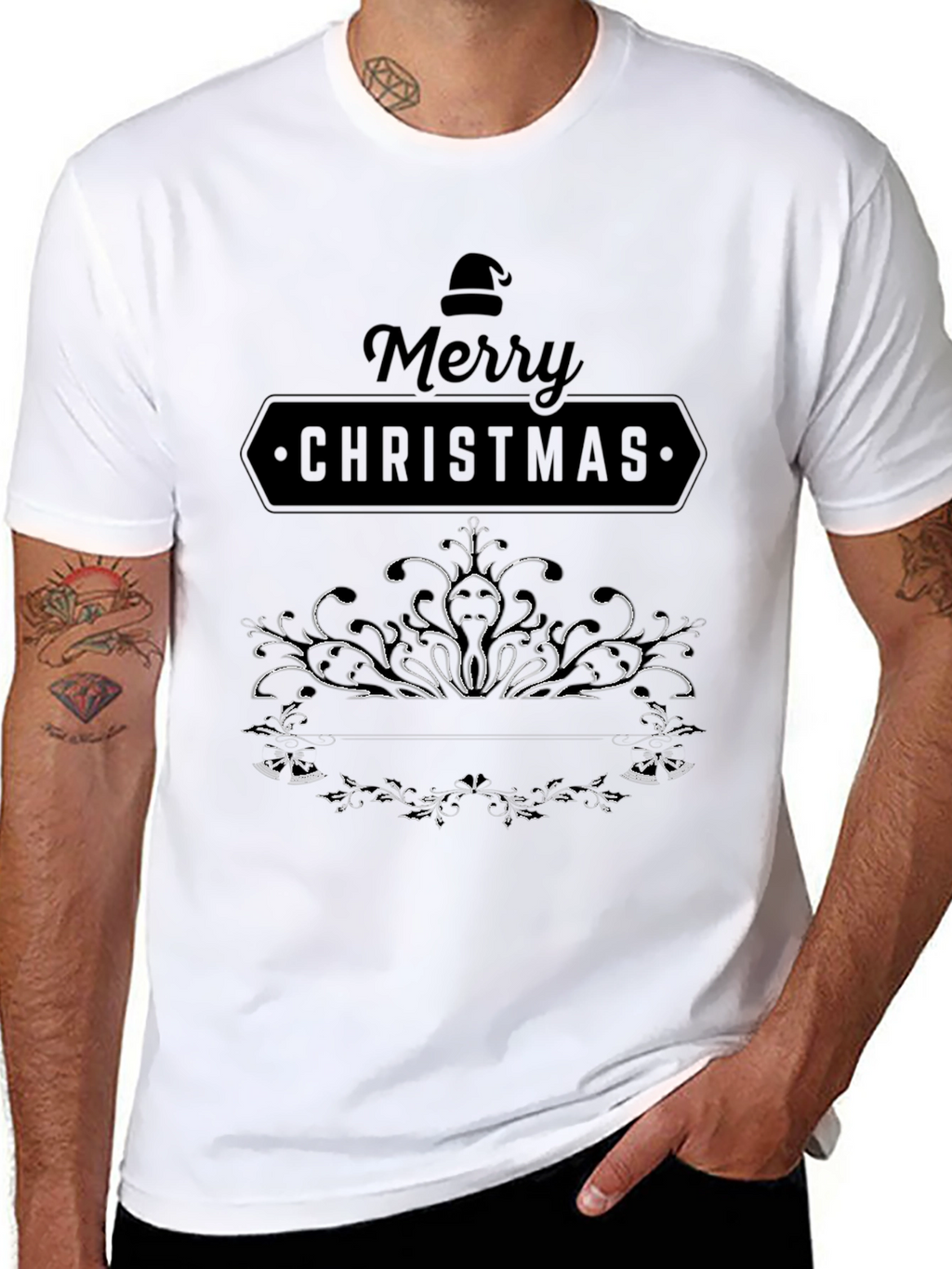 Festive Merry Christmas Graphic Tee - Holiday Style