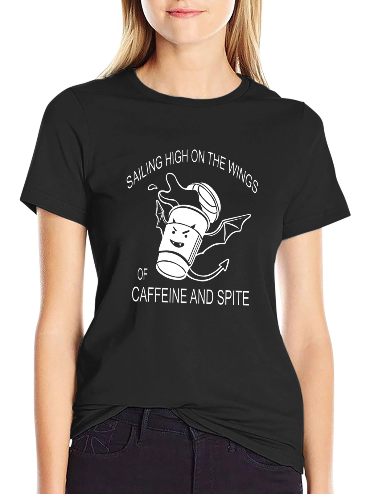 Sailing High on Caffeine and Spite T-Shirt