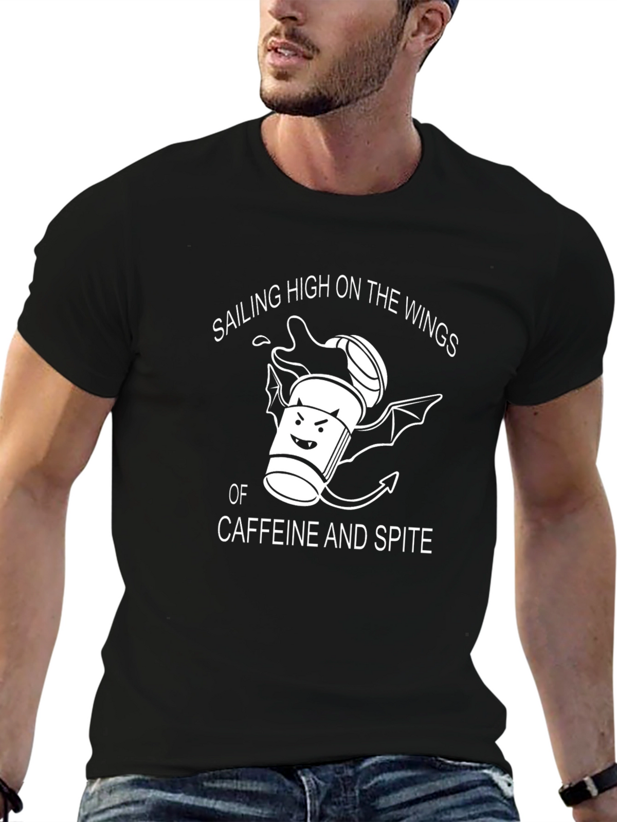 Sailing High on Caffeine and Spite T-Shirt