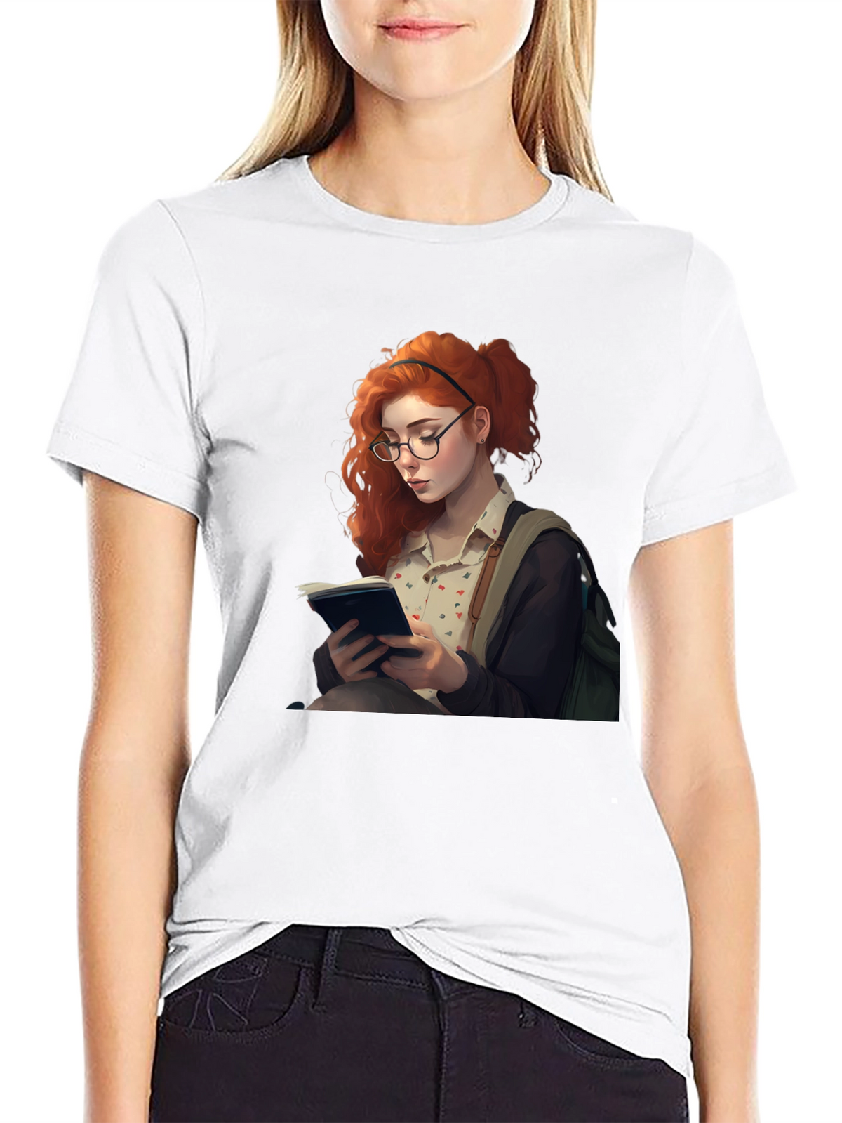 Bookish Redhead Unisex T-Shirt