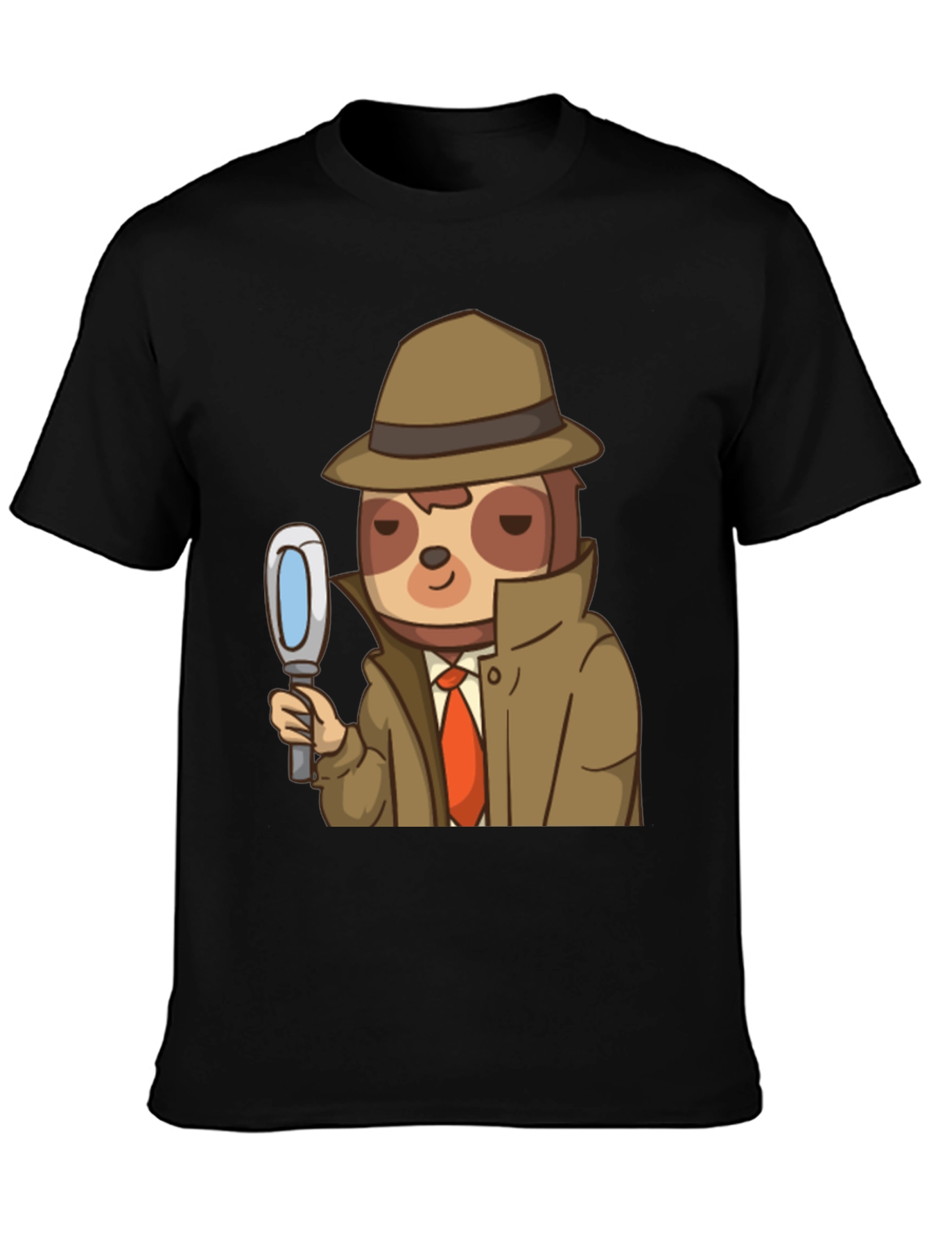 Detective Sloth Graphic T-Shirt - Funny & Unique Design