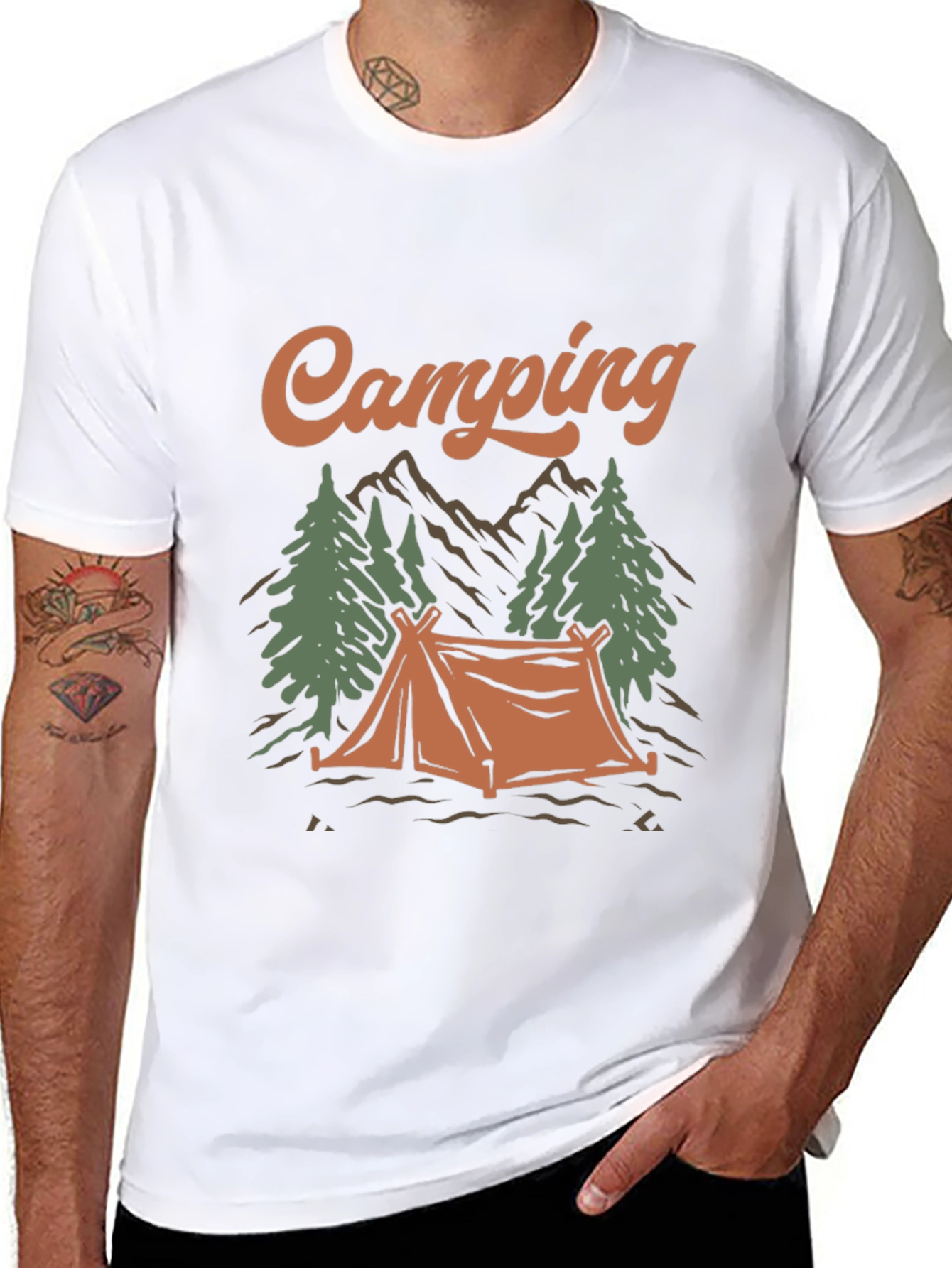 Camping Graphic Tee - Outdoor Adventure Shirt