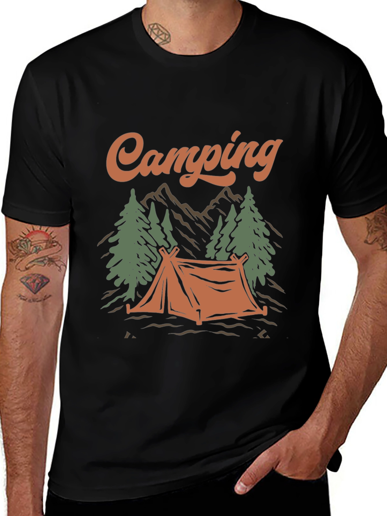 Camping Graphic Tee - Outdoor Adventure Shirt