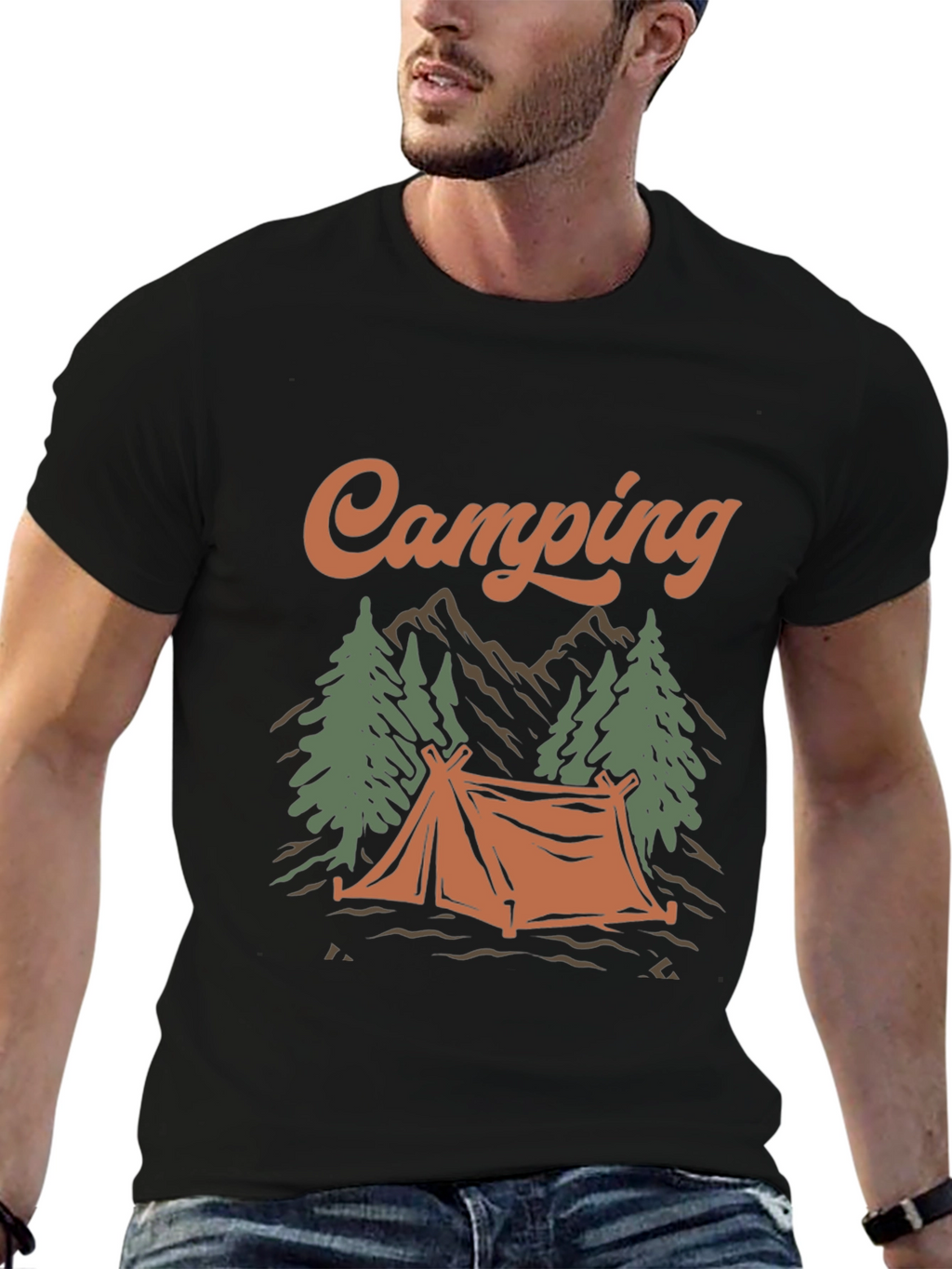 Camping Graphic Tee - Outdoor Adventure Shirt