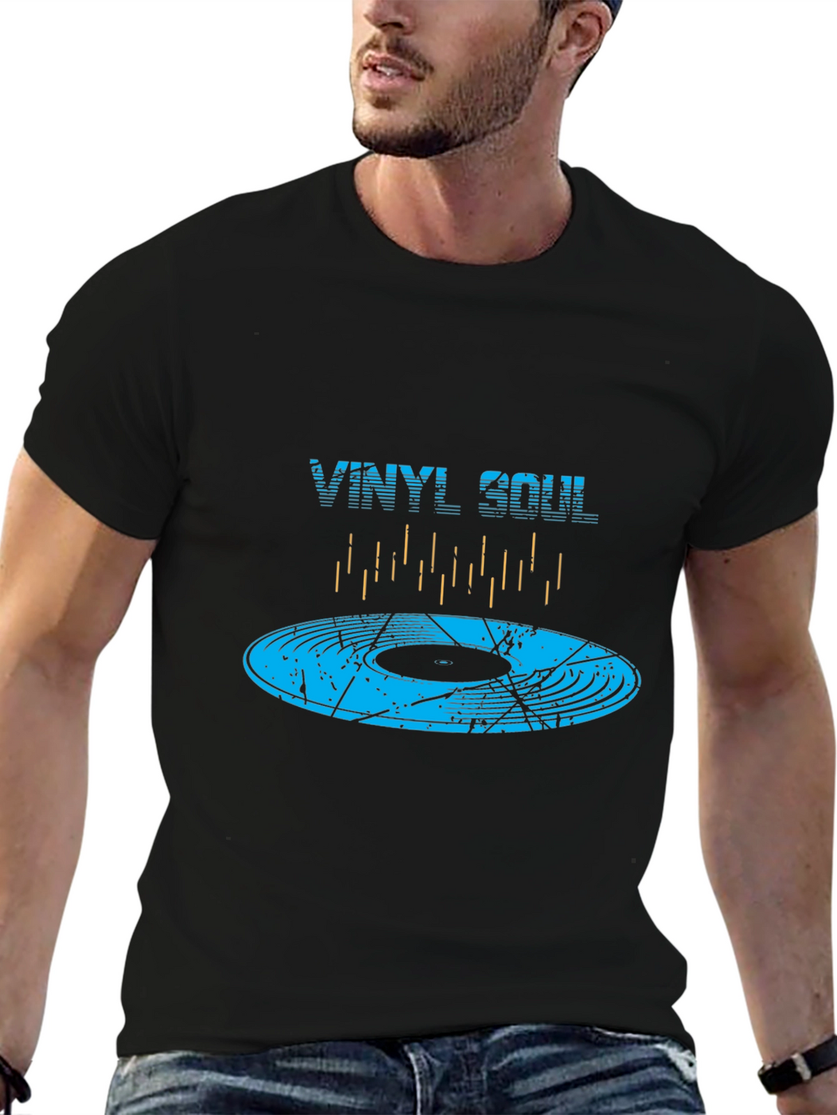 Vinyl Soul Graphic Tee - Music Lover T-Shirt