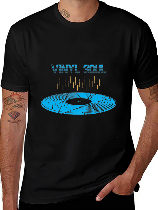 Vinyl Soul Graphic Tee - Music Lover T-Shirt