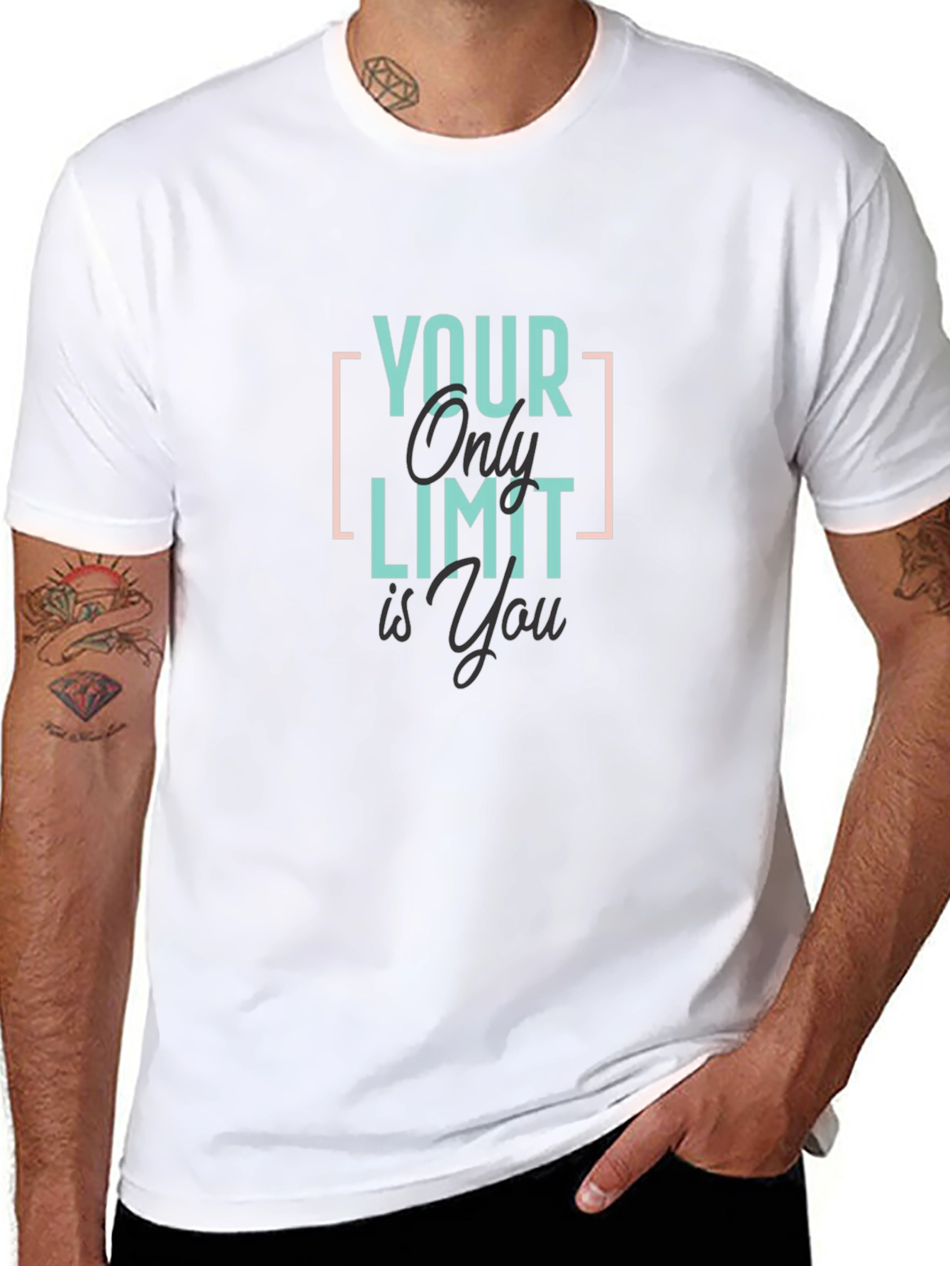 Your Only Limit Is You Graphic T-Shirt - Black