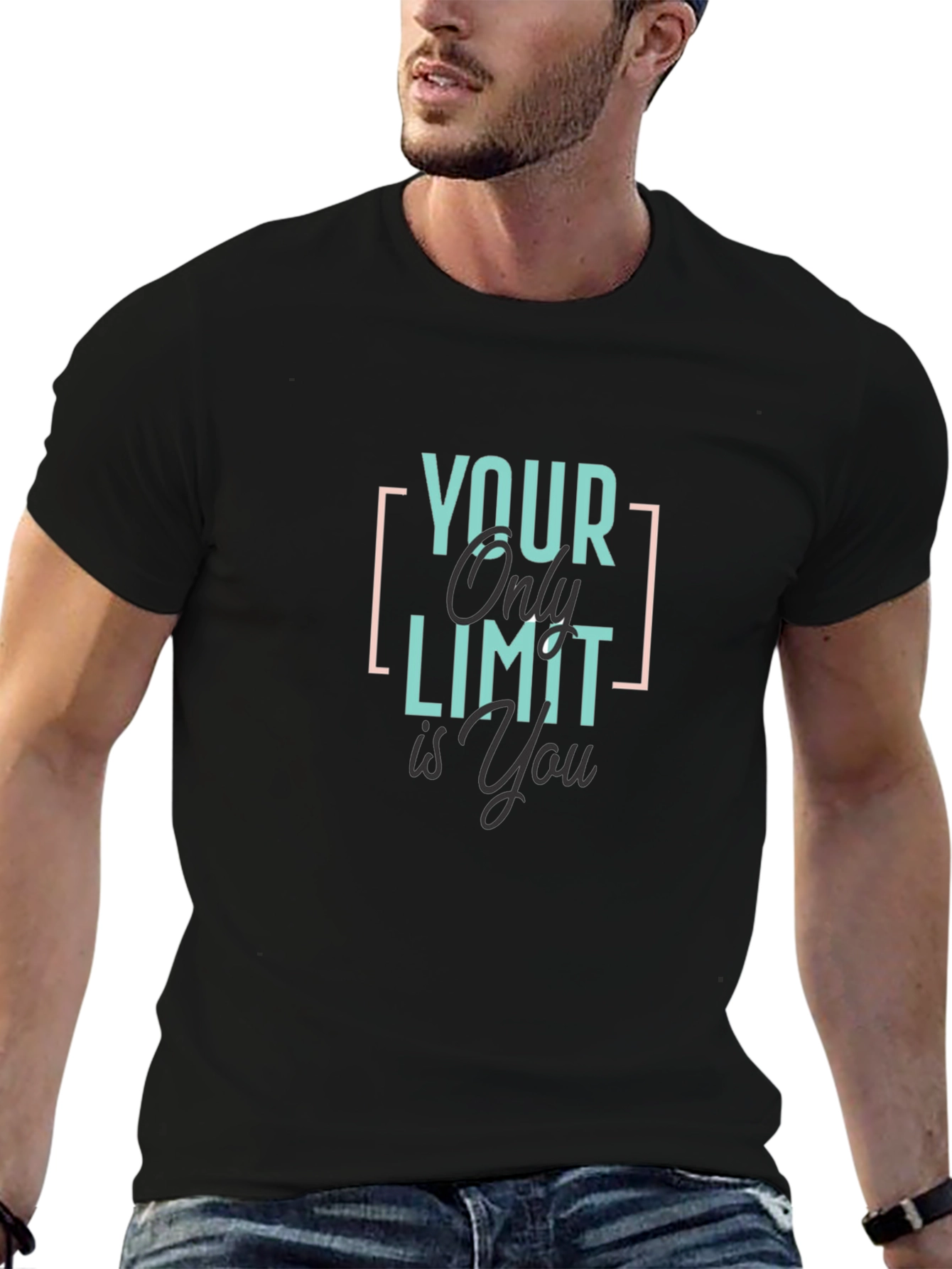 Your Only Limit Is You Graphic T-Shirt - Black