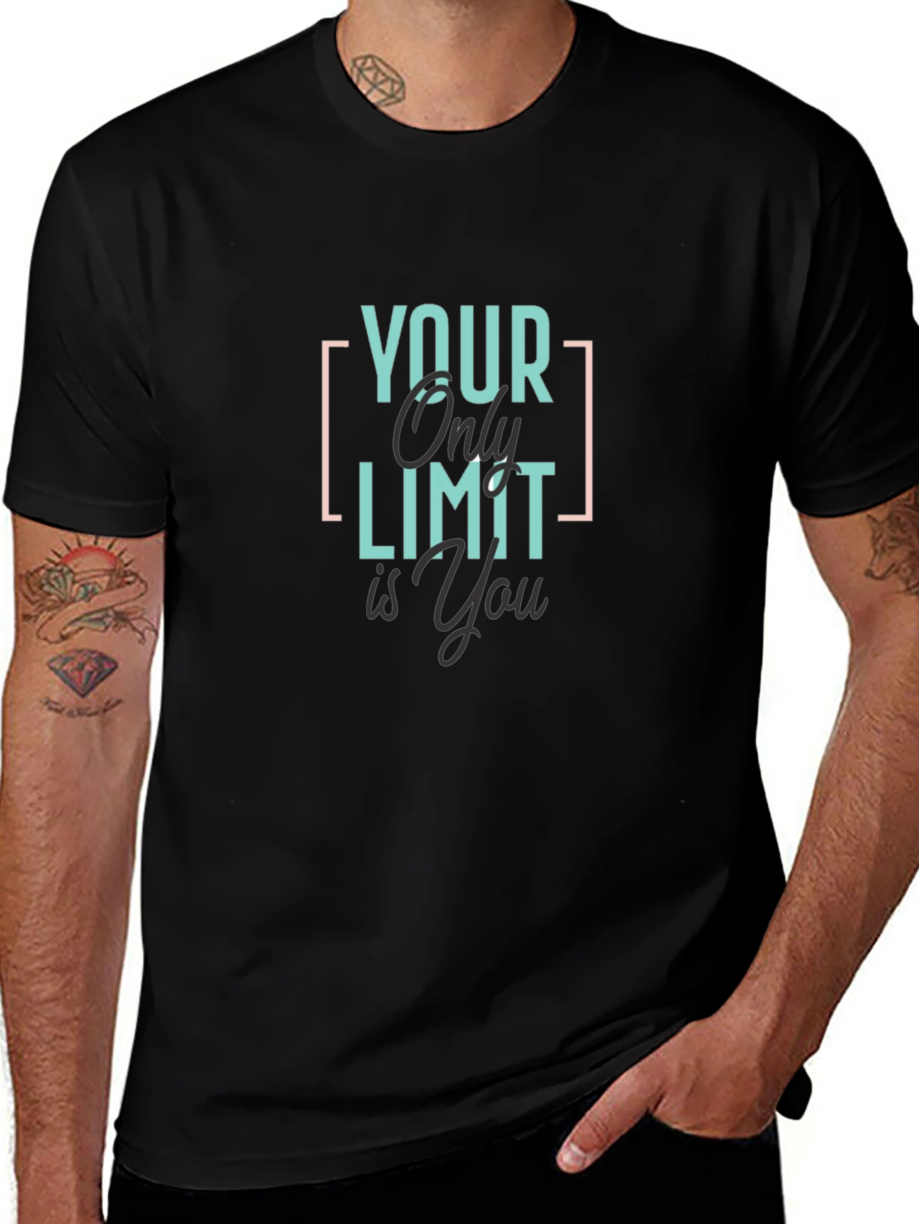 Your Only Limit Is You Graphic T-Shirt - Black