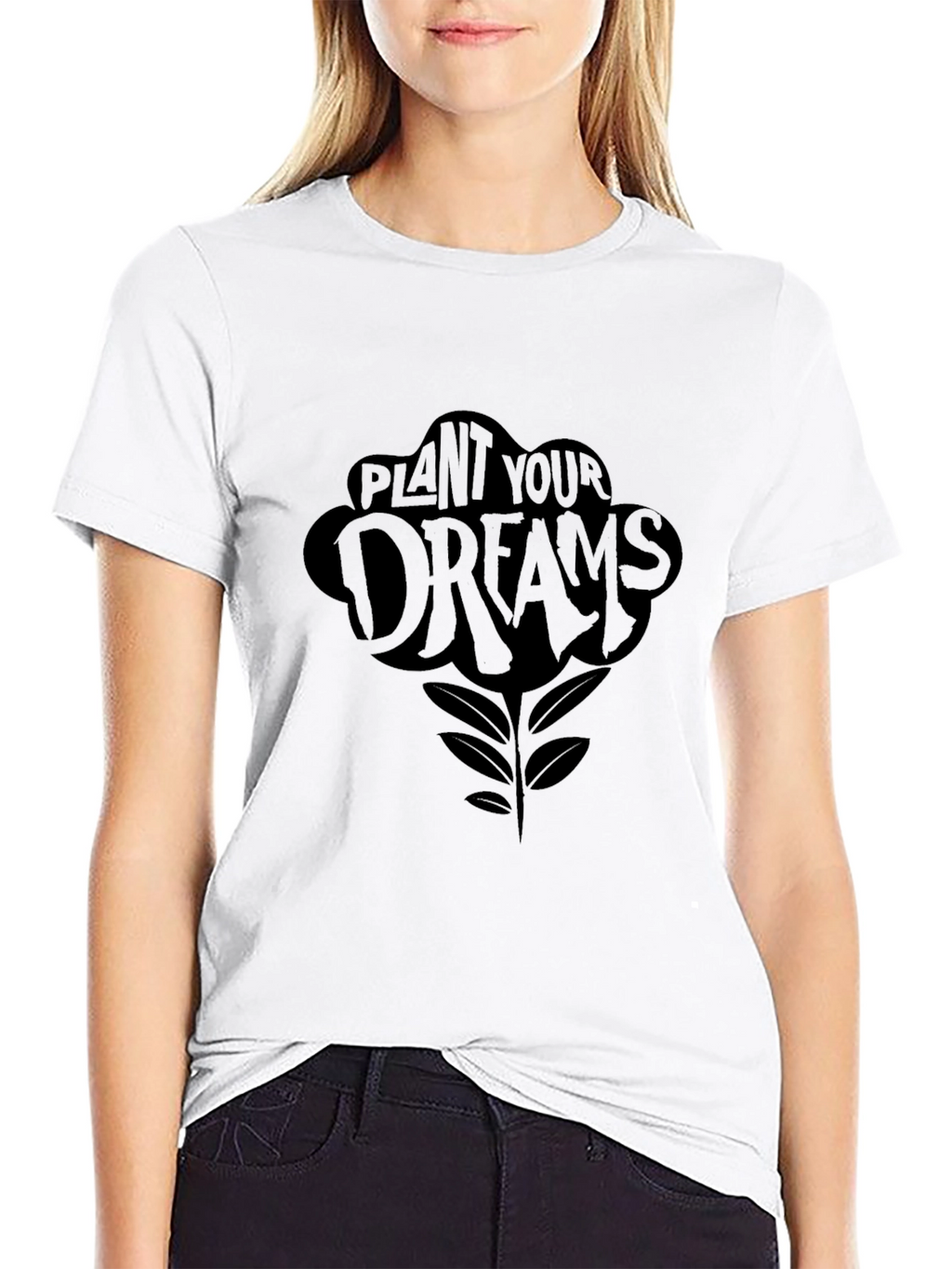Plant Your Dreams Black Graphic Tee