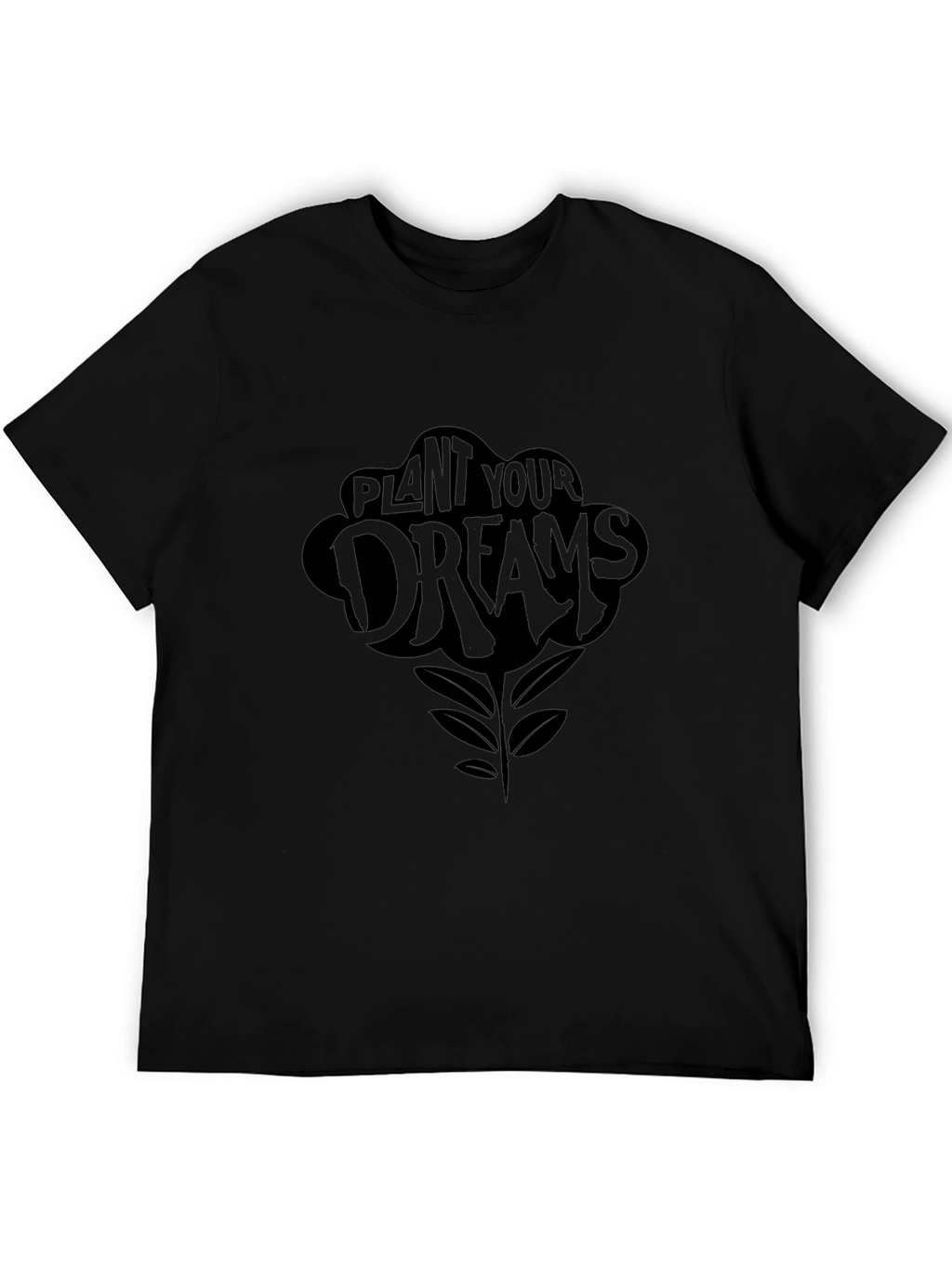 Plant Your Dreams Black Graphic Tee