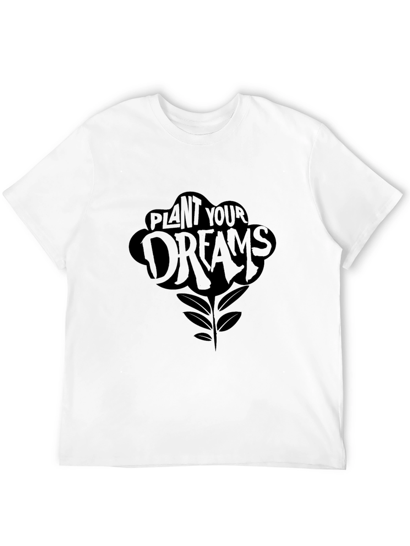 Plant Your Dreams Black Graphic Tee