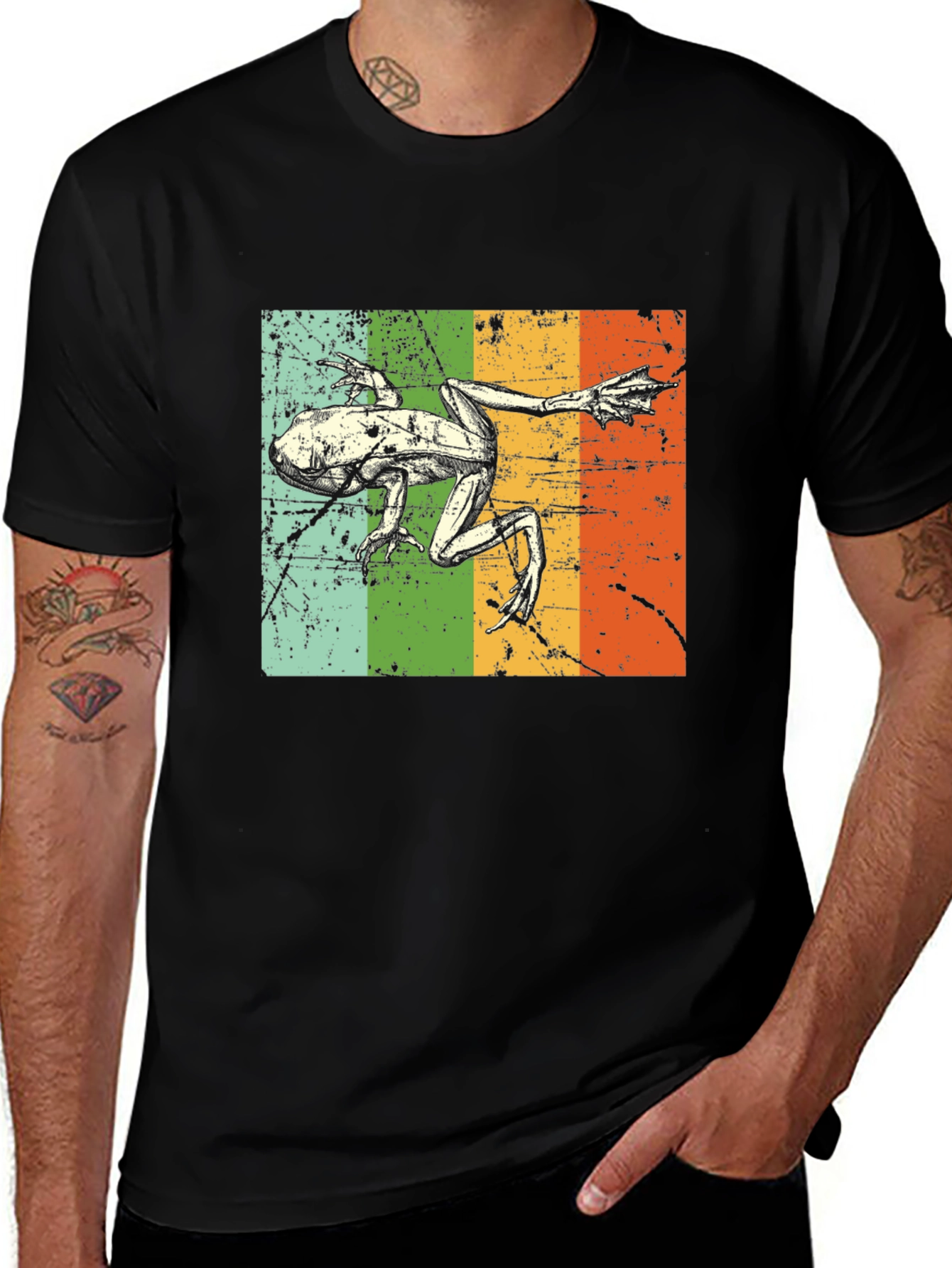 Retro Frog T-Shirt - Vintage Amphibian Graphic Tee