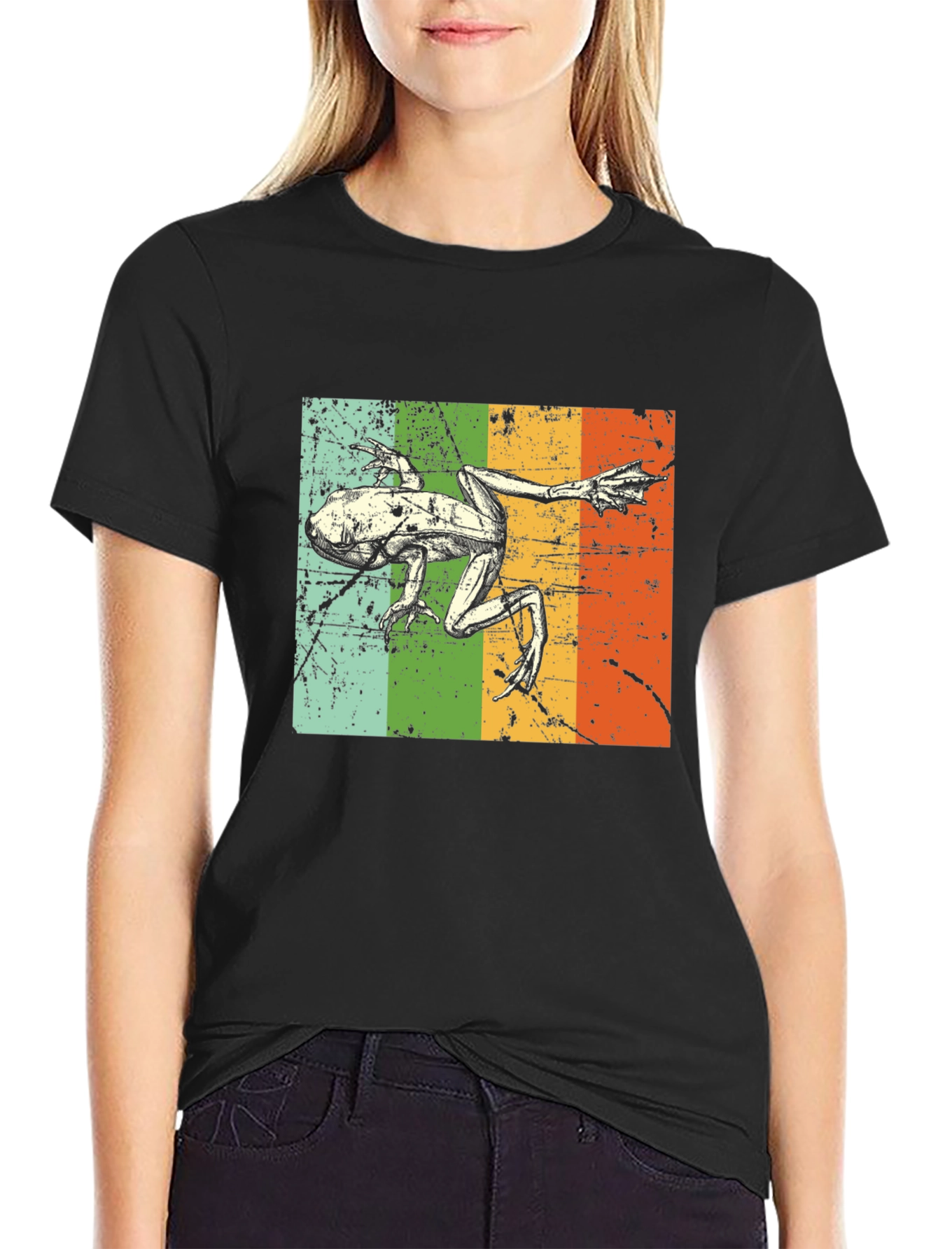 Retro Frog T-Shirt - Vintage Amphibian Graphic Tee