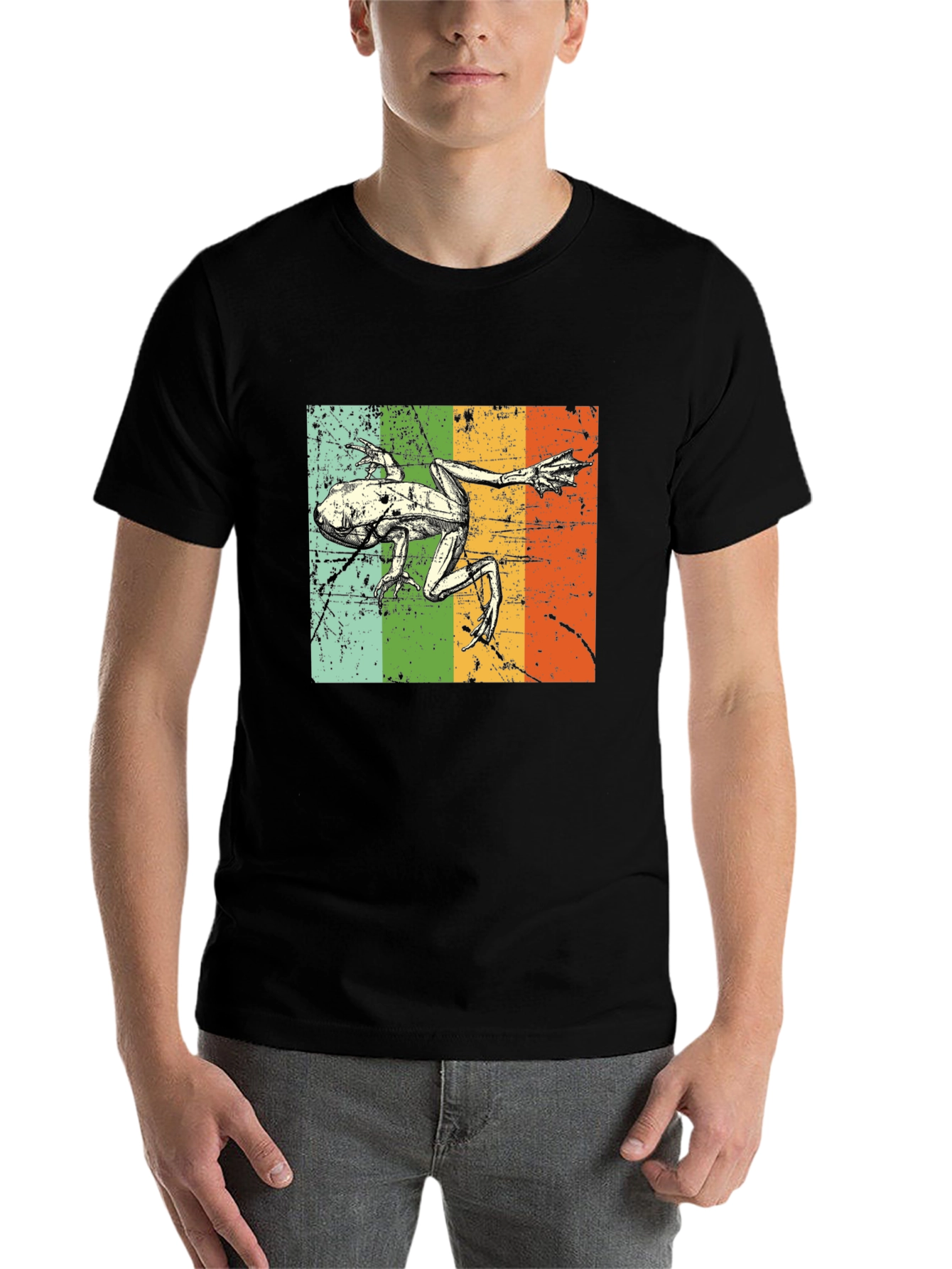 Retro Frog T-Shirt - Vintage Amphibian Graphic Tee