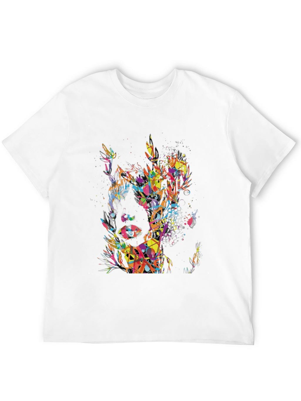 Abstract Art Mens Black T-Shirt